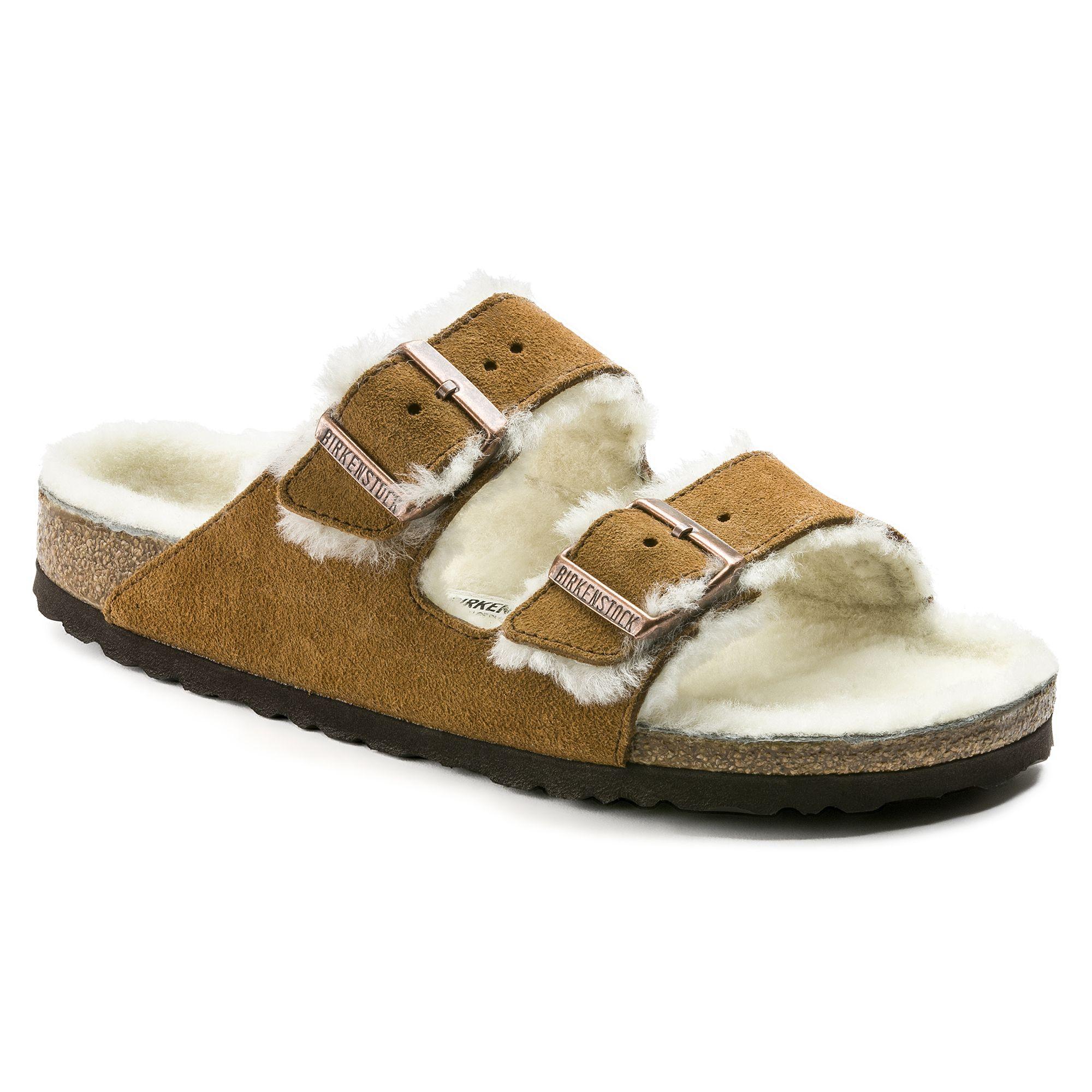 Birkenstock | Sandali Arizona Shearling Mink - Fabbrica Ski Sises