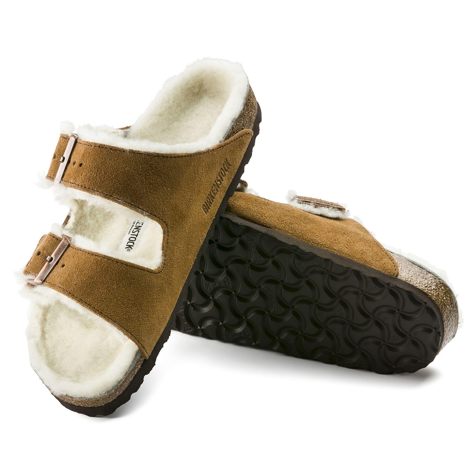 Birkenstock | Sandali Arizona Shearling Mink - Fabbrica Ski Sises