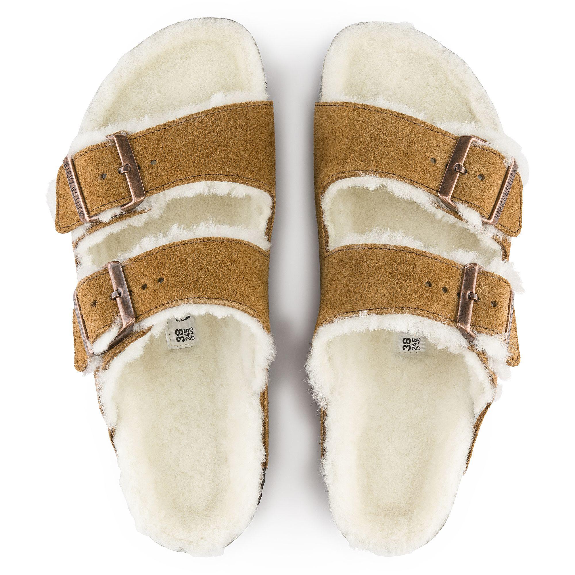 Birkenstock | Sandali Arizona Shearling Mink - Fabbrica Ski Sises