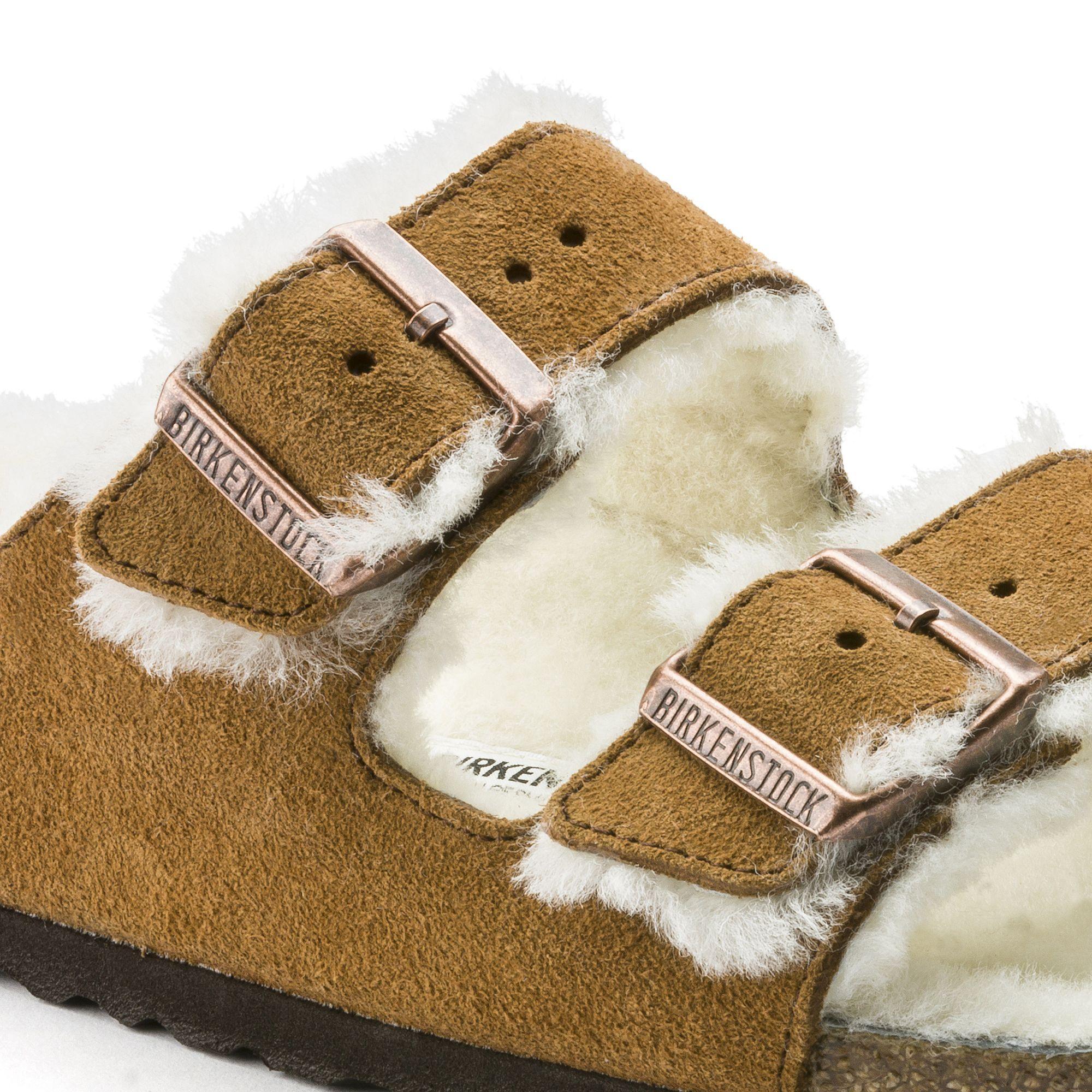 Birkenstock | Sandali Arizona Shearling Mink - Fabbrica Ski Sises