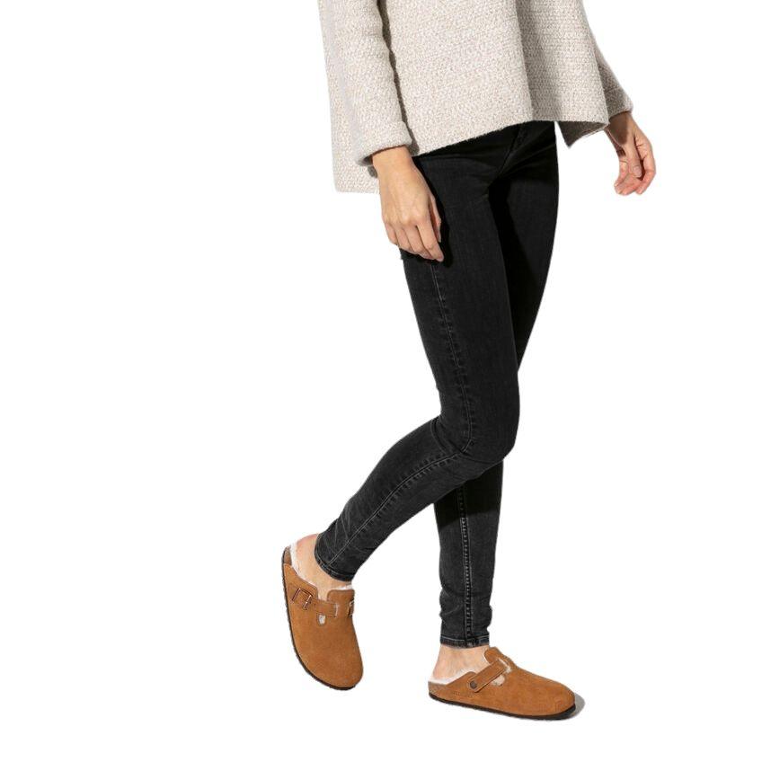 Birkenstock | Sandali Boston Shearling Donna Mink - Fabbrica Ski Sises