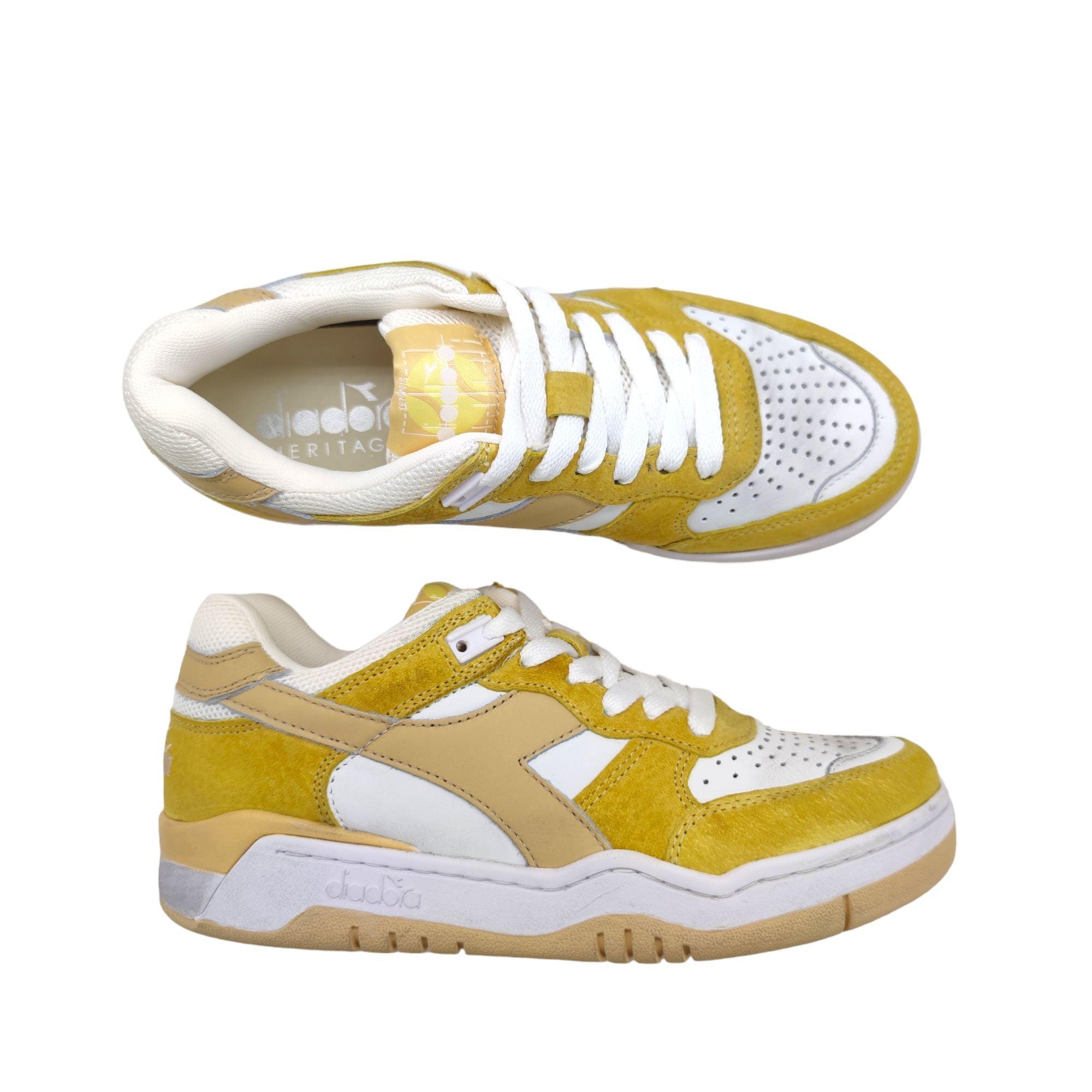 Diadora | Scarpe B.560 Used Donna Yellow/Vanila - Fabbrica Ski Sises