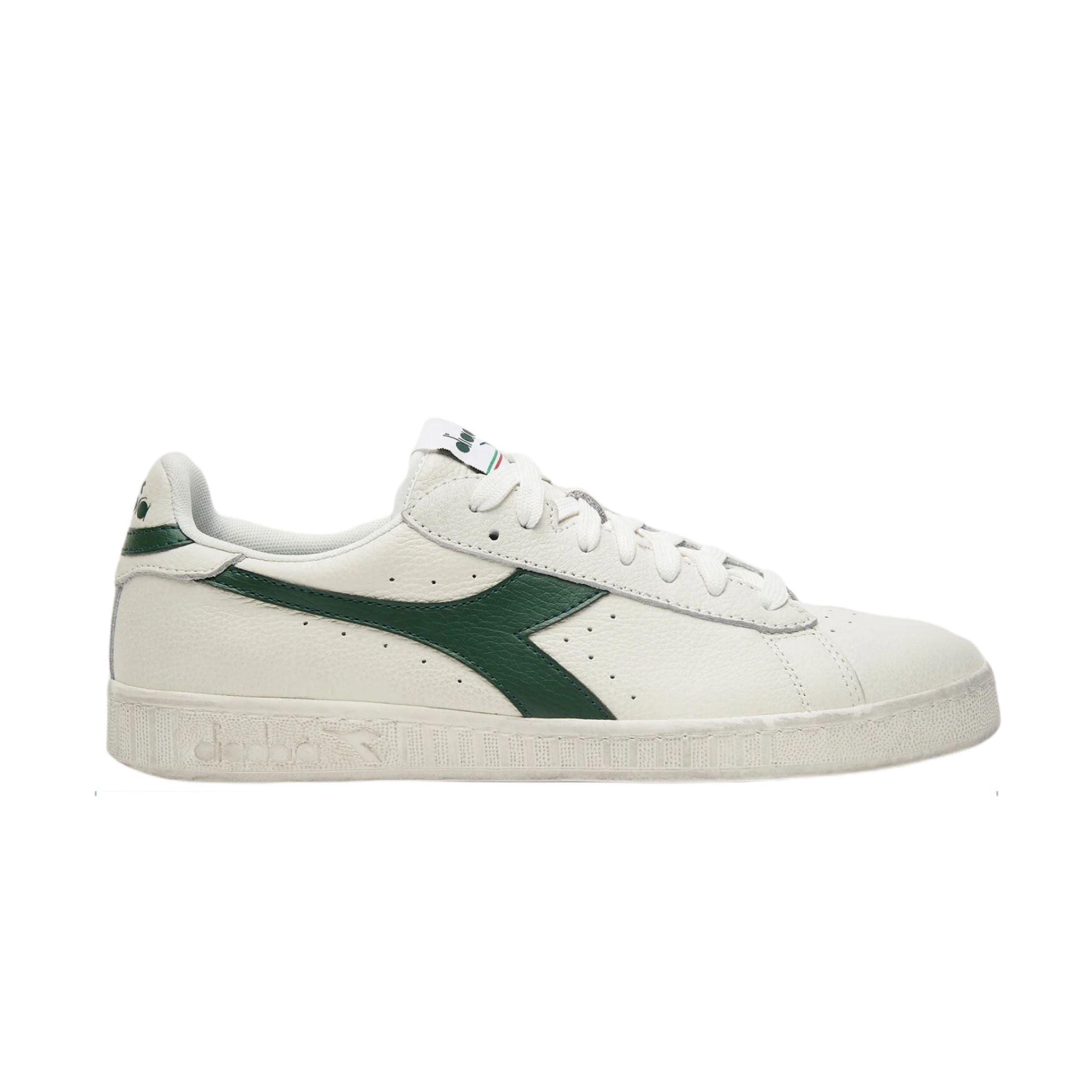 Diadora | Scarpe Game L Low Waxed White/Fogliage - Fabbrica Ski Sises