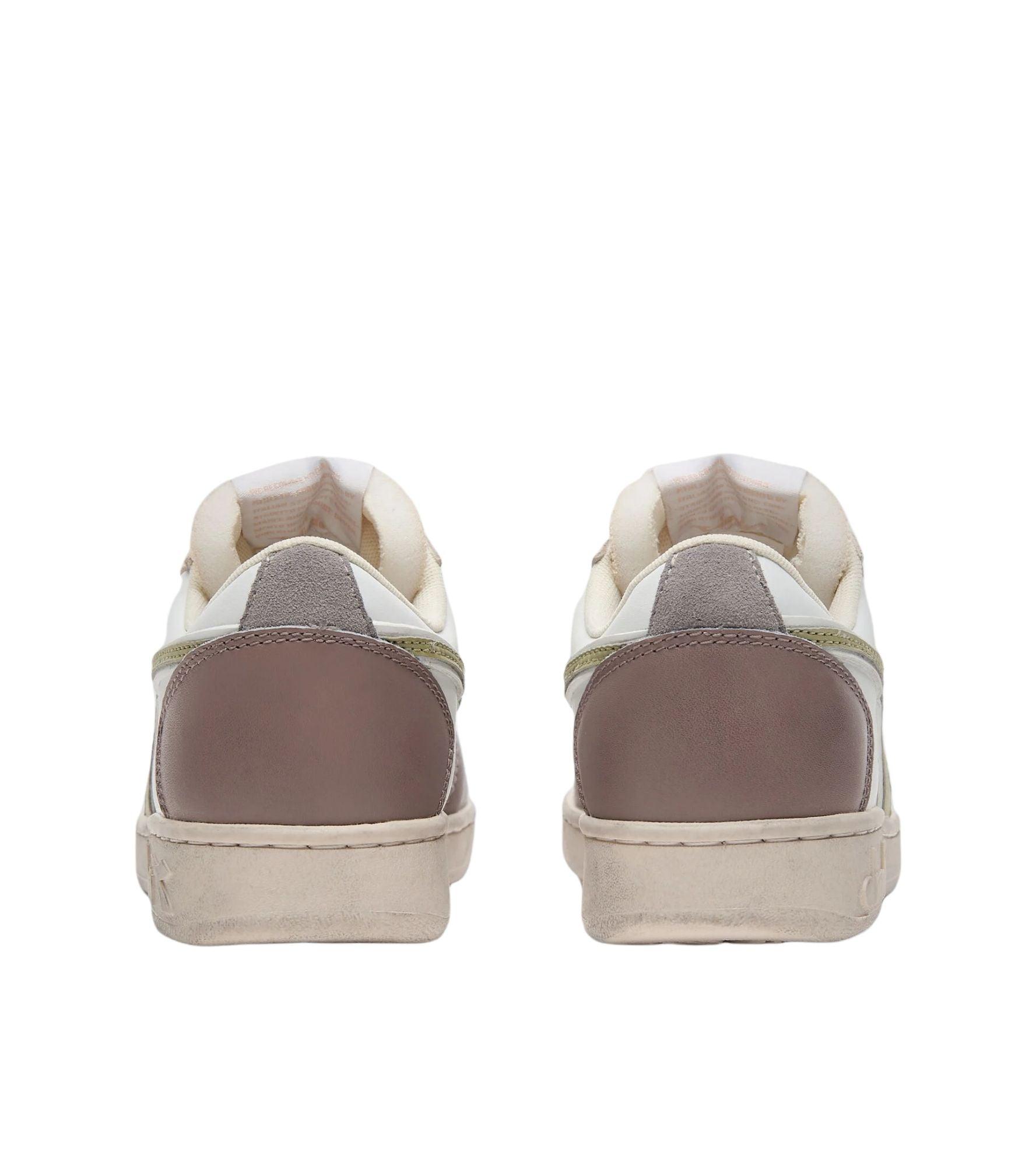 Diadora | Scarpe Game L Low Waxed White/Fogliage - Fabbrica Ski Sises