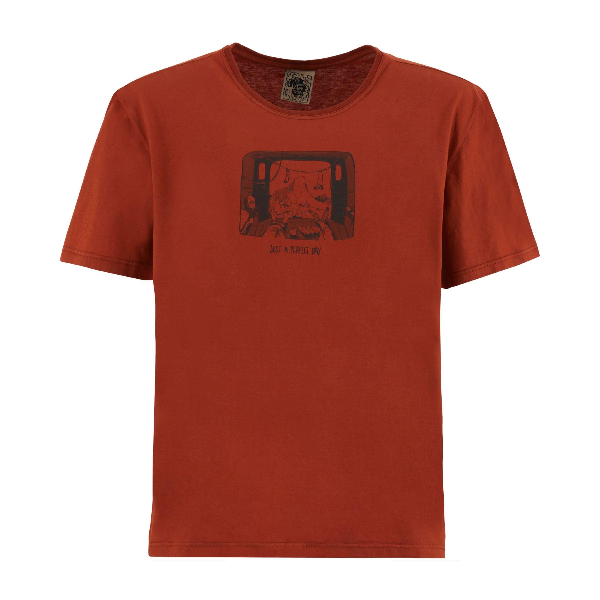 E9 | T-shirt Van Uomo Red Clay - Fabbrica Ski Sises