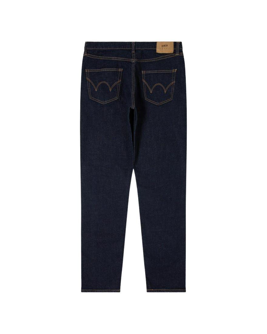 Edwin | Pantaloni Regular Tapered Uomo Blue Rinsed - Fabbrica Ski Sises