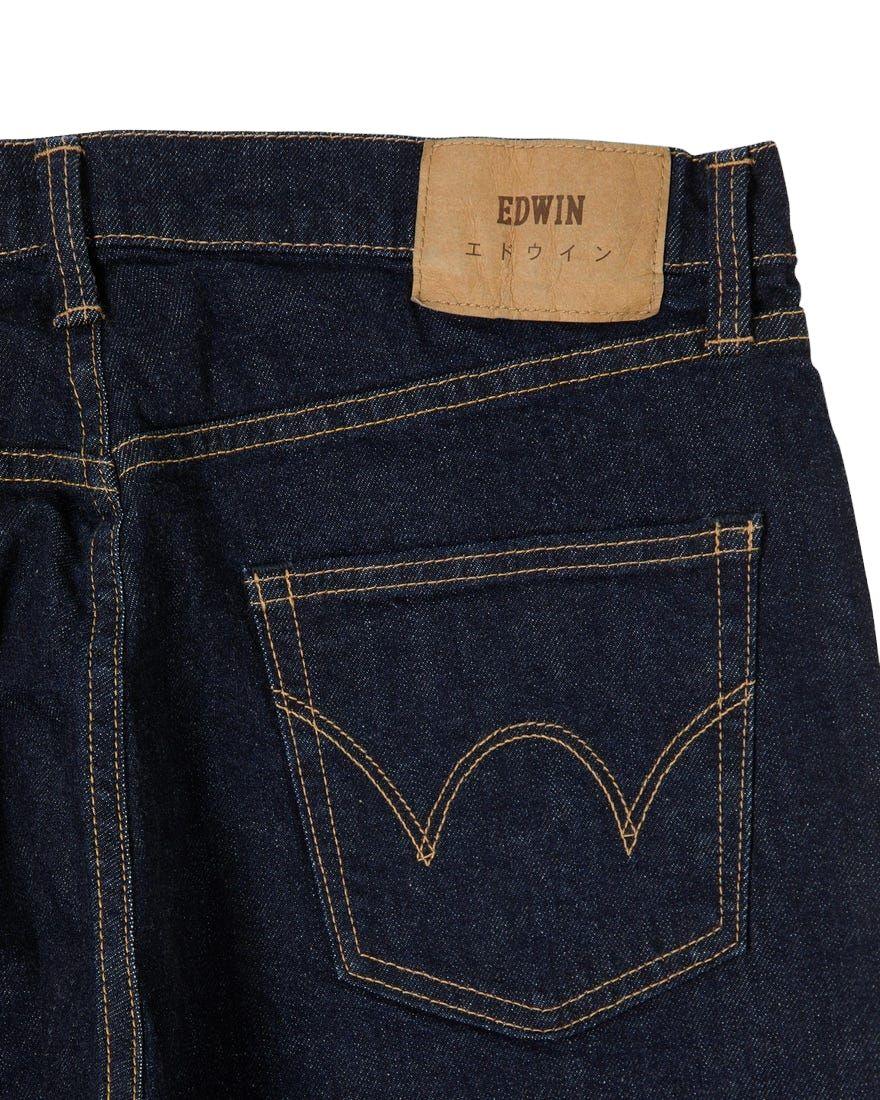Edwin | Pantaloni Regular Tapered Uomo Blue Rinsed - Fabbrica Ski Sises