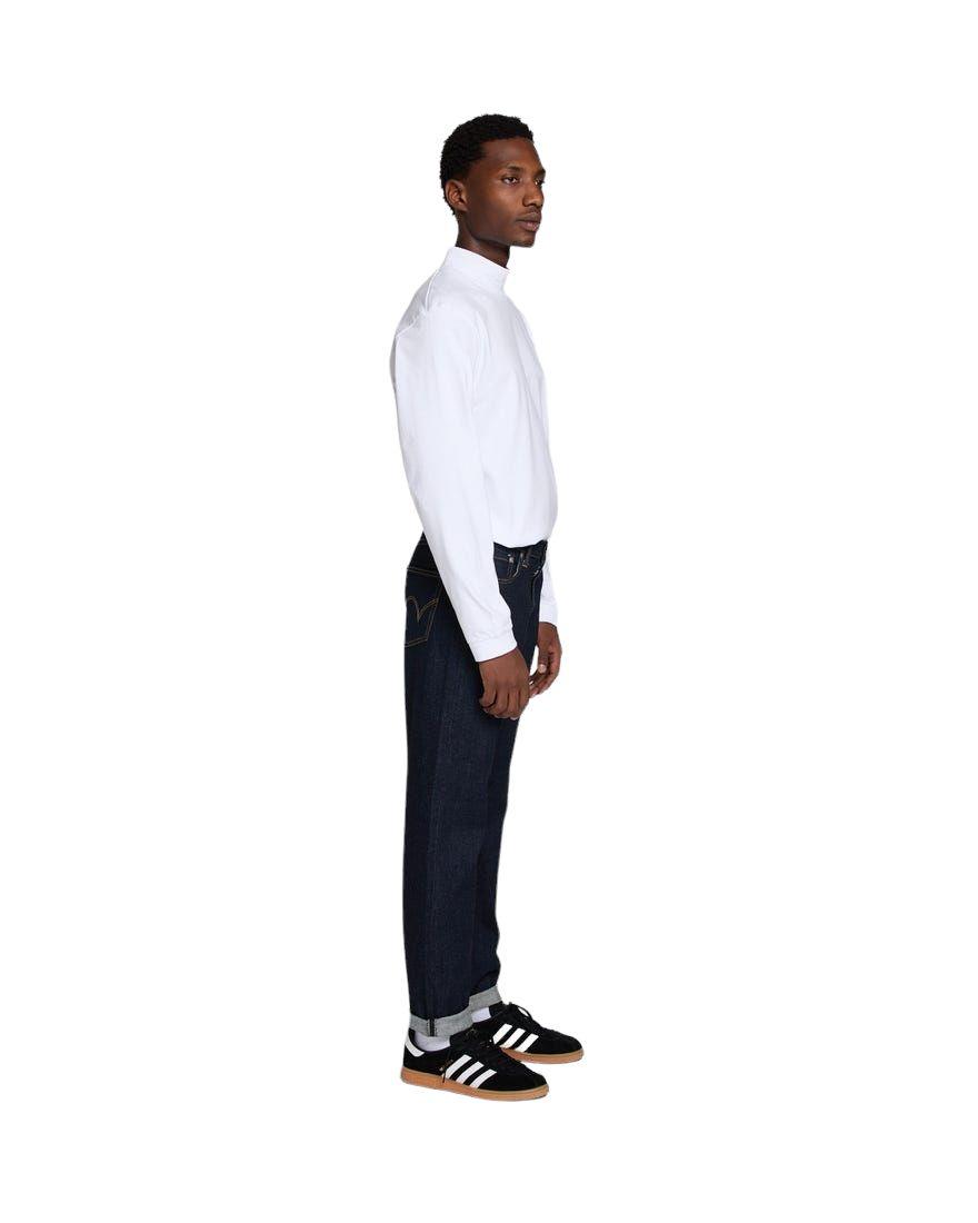Edwin | Pantaloni Regular Tapered Uomo Blue Rinsed - Fabbrica Ski Sises