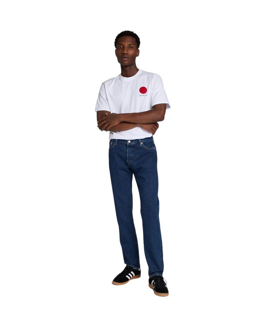 Edwin | Pantaloni Regular Tapered Uomo Blue/Akira Wash - Fabbrica Ski Sises