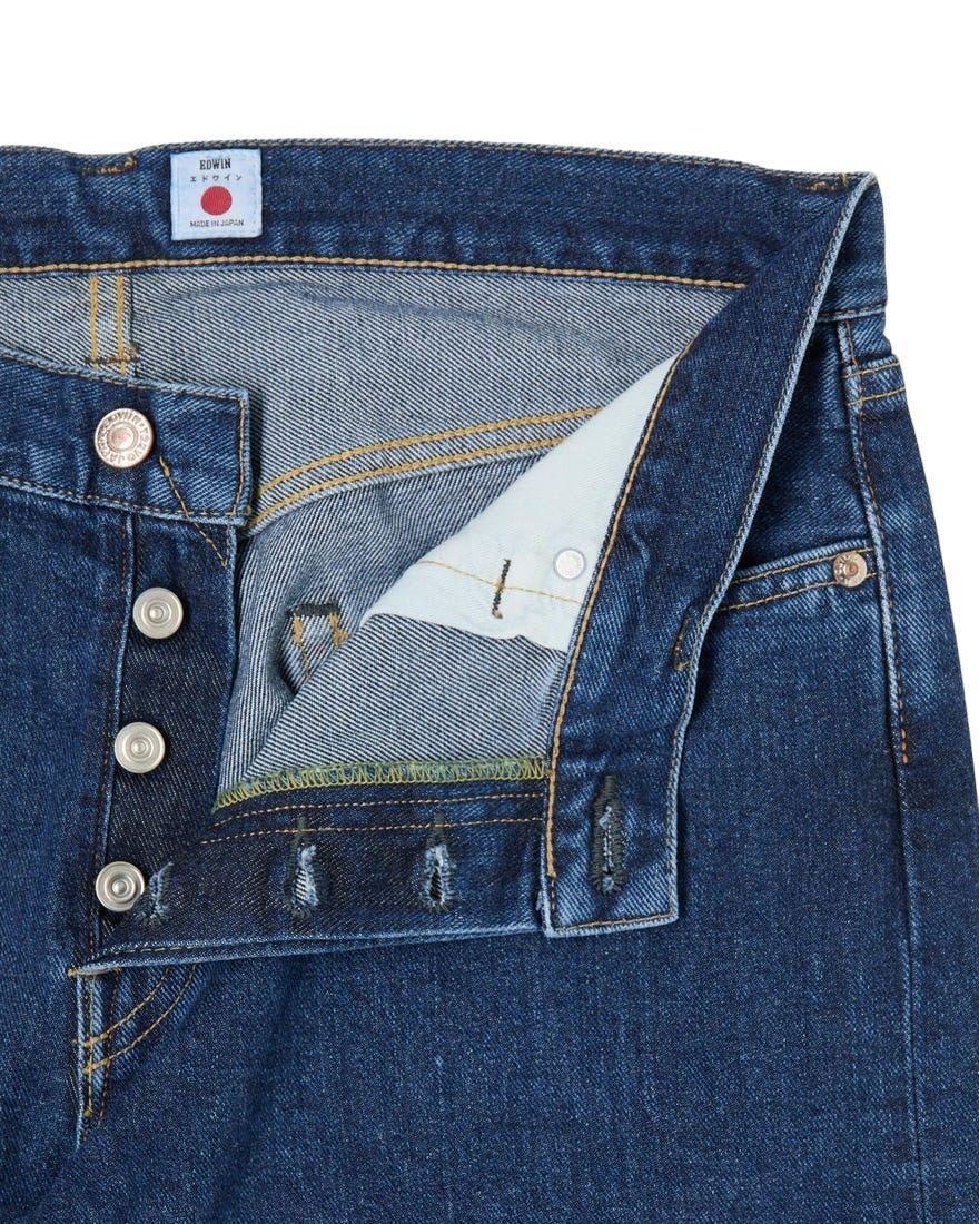 Edwin | Pantaloni Regular Tapered Uomo Blue/Akira Wash - Fabbrica Ski Sises