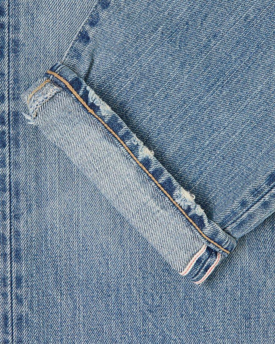 Edwin | Pantaloni Regular Tapered Uomo Blue/Light Used - Fabbrica Ski Sises