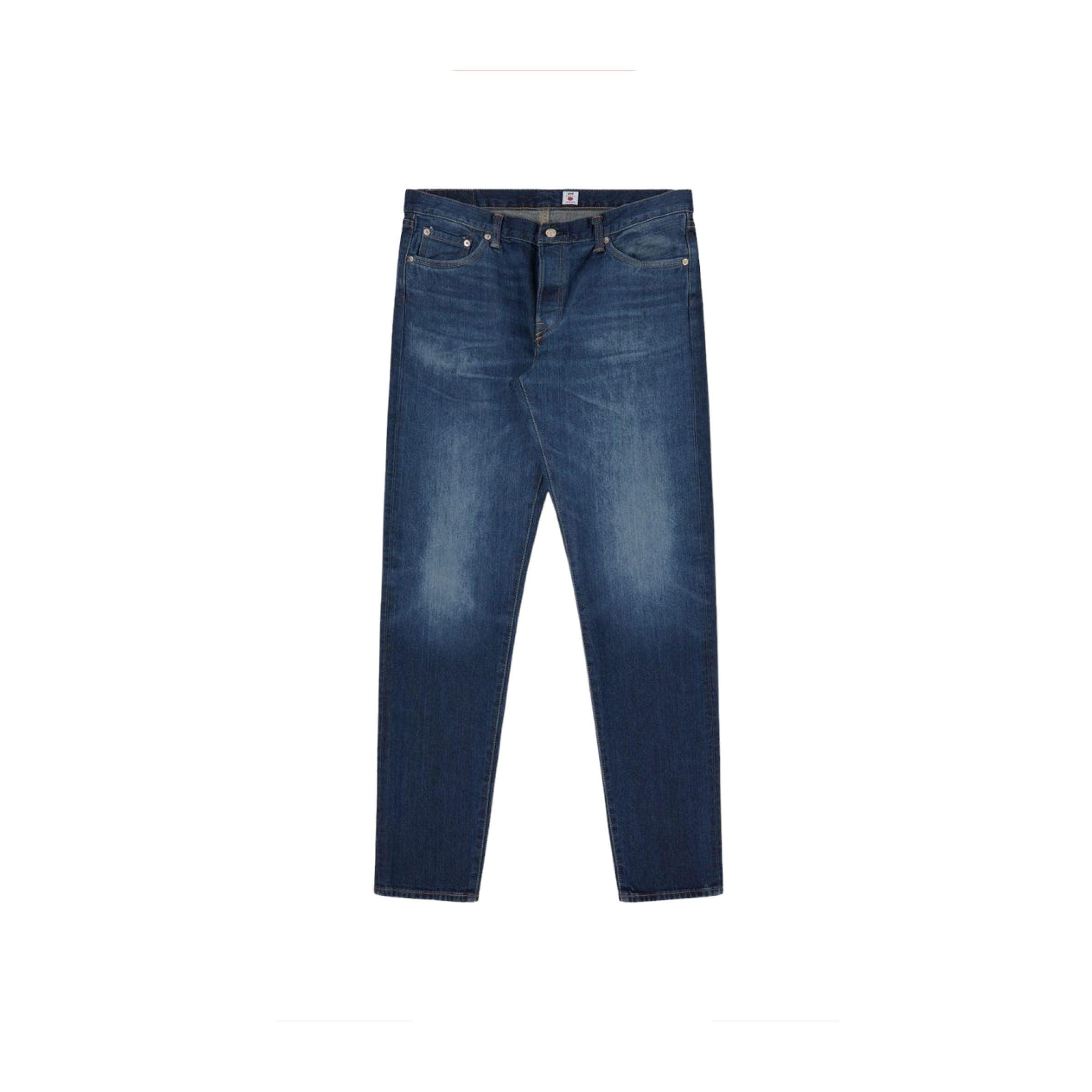 Edwin | Pantaloni Regular Tapered Uomo Blue/Mid Dark Wash - Fabbrica Ski Sises