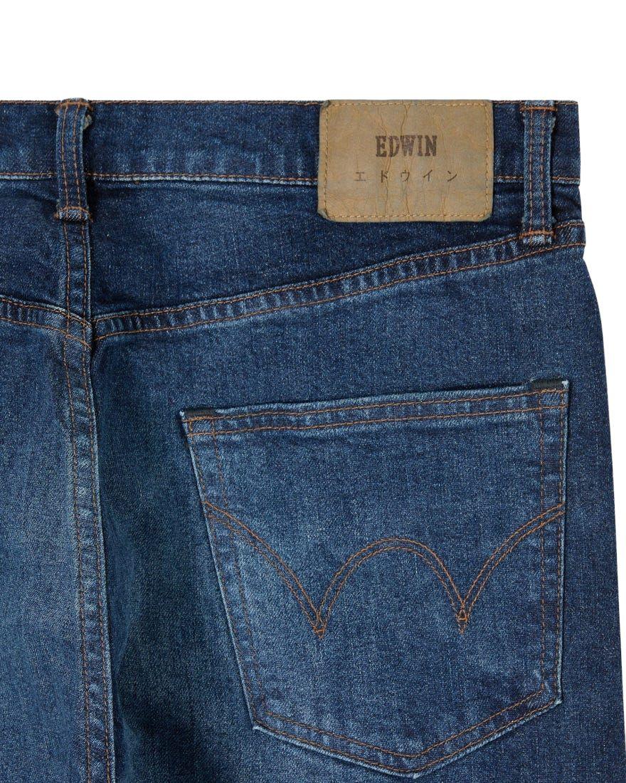 Edwin | Pantaloni Slim Tapered Uomo Blue/Mid Dark Used - Fabbrica Ski Sises