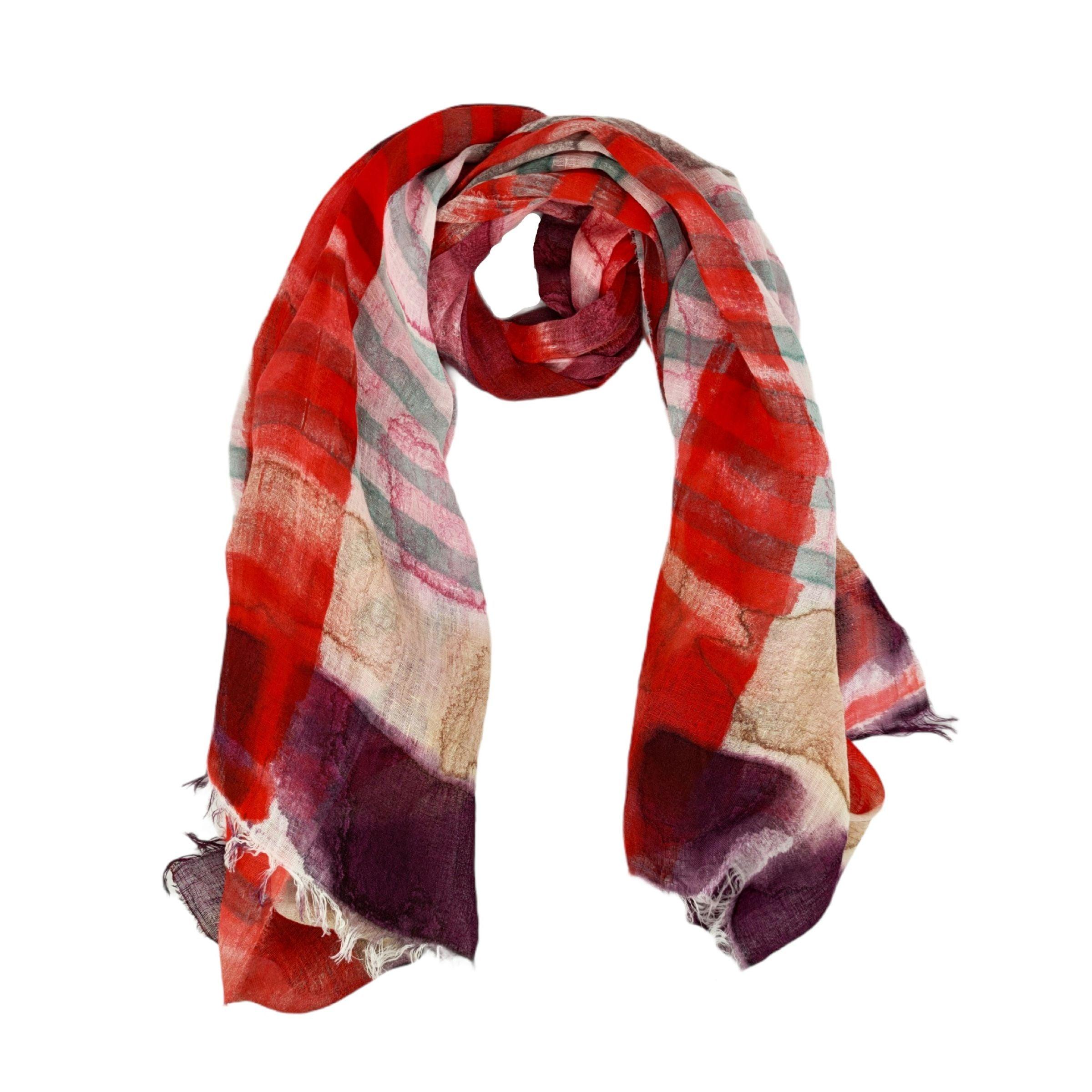 Exquisite J | Sciarpa Z399 Donna Rossa - Fabbrica Ski Sises