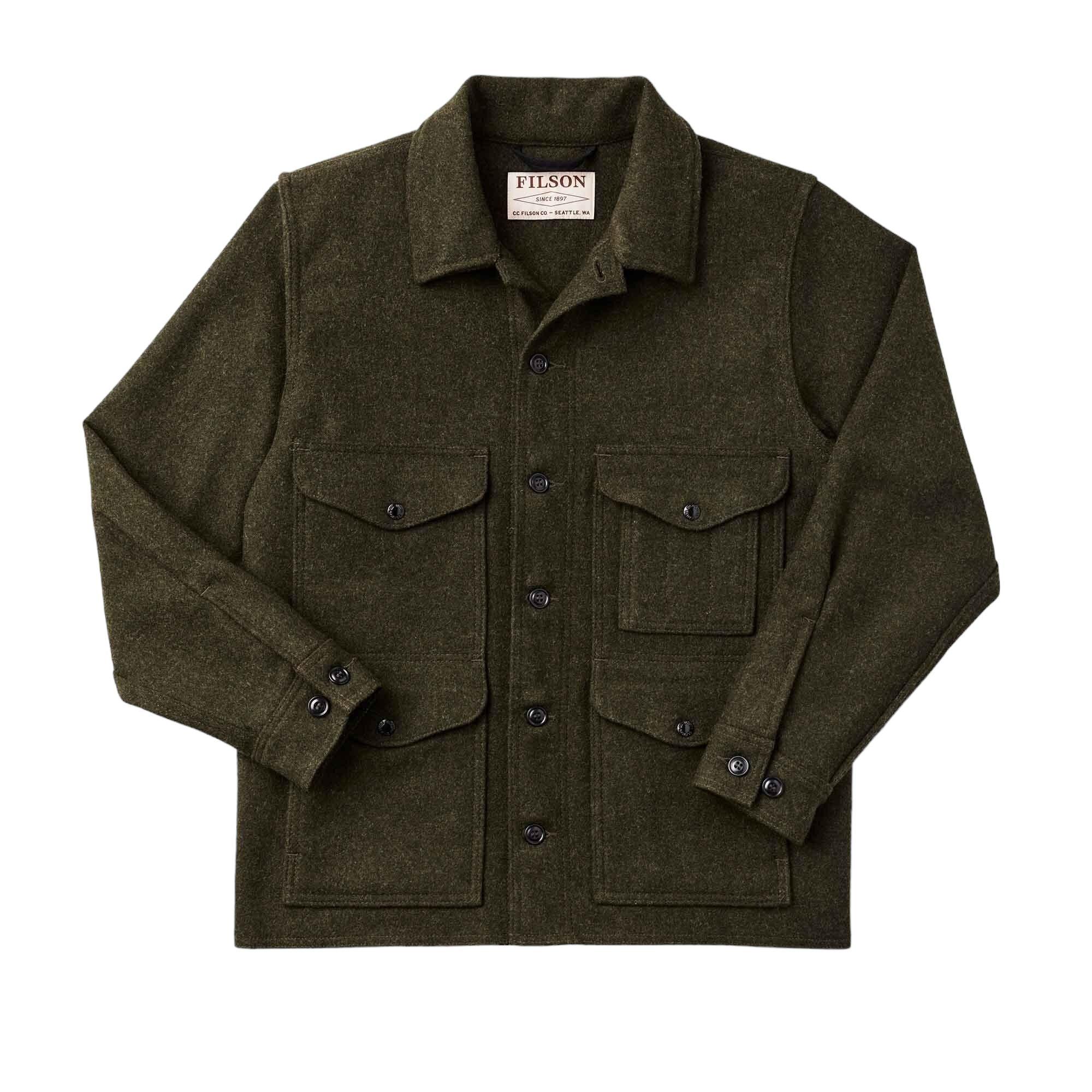 Filson | Giacca Mackinaw Cruiser Uomo Forest Green - Fabbrica Ski Sises