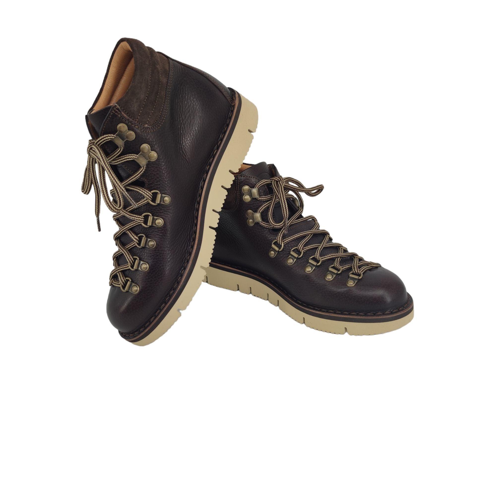 Fracap | Scarpe M127 Nebraska Uomo Moro/Coffee/Beige - Fabbrica Ski Sises