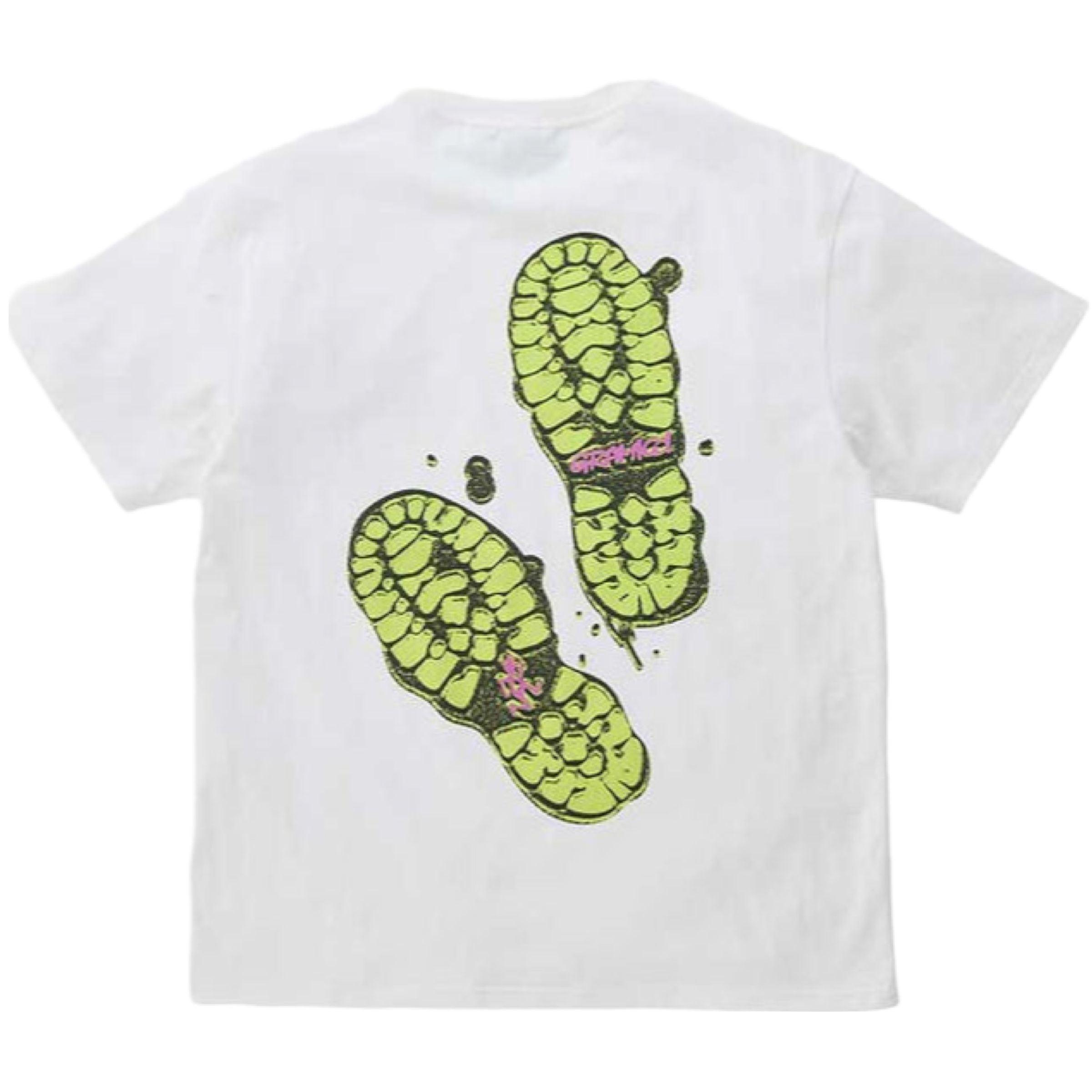 Gramicci | T-shirt Footprints Uomo White - Fabbrica Ski Sises