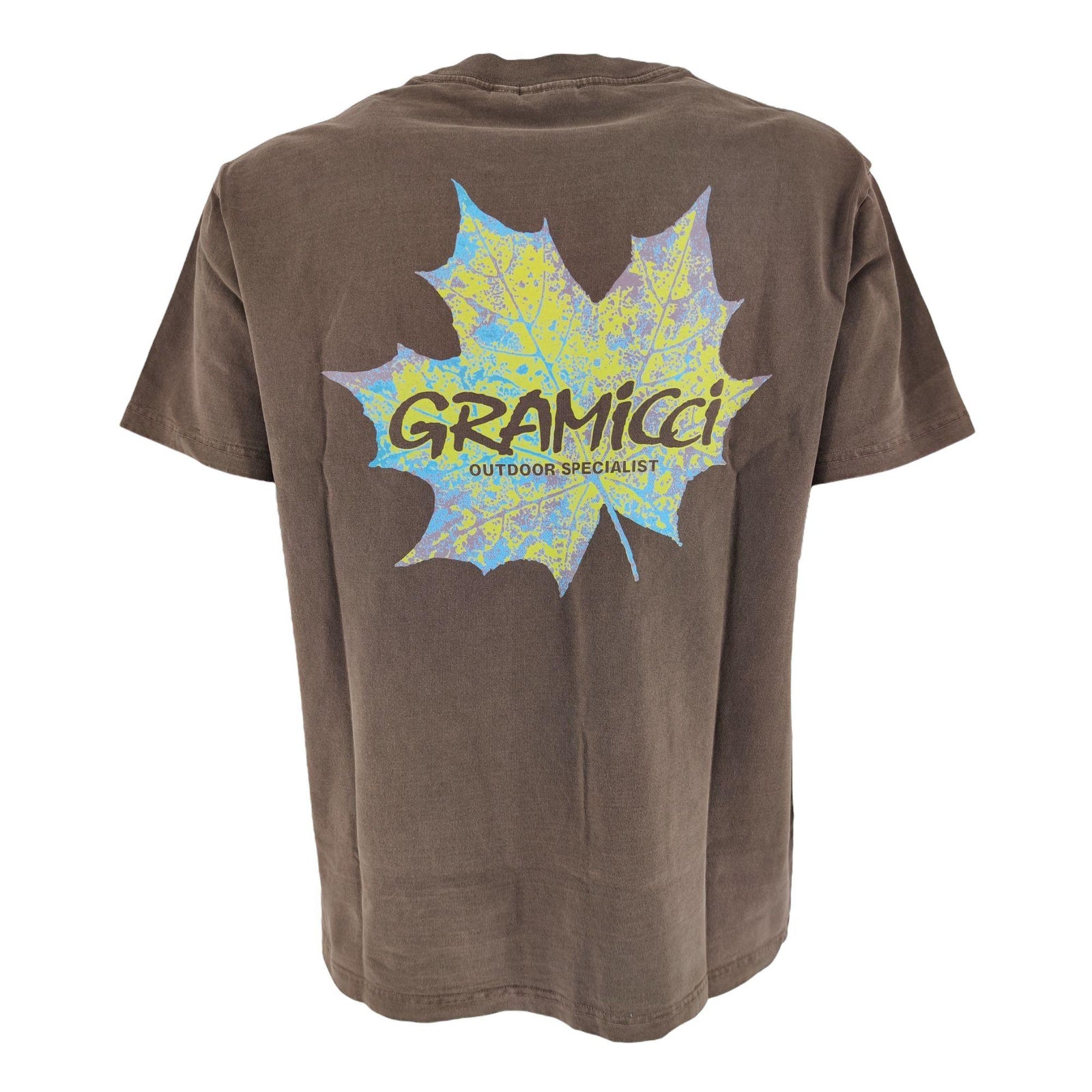 Gramicci | T-shirt Leaf Uomo Brown Pigment - Fabbrica Ski Sises