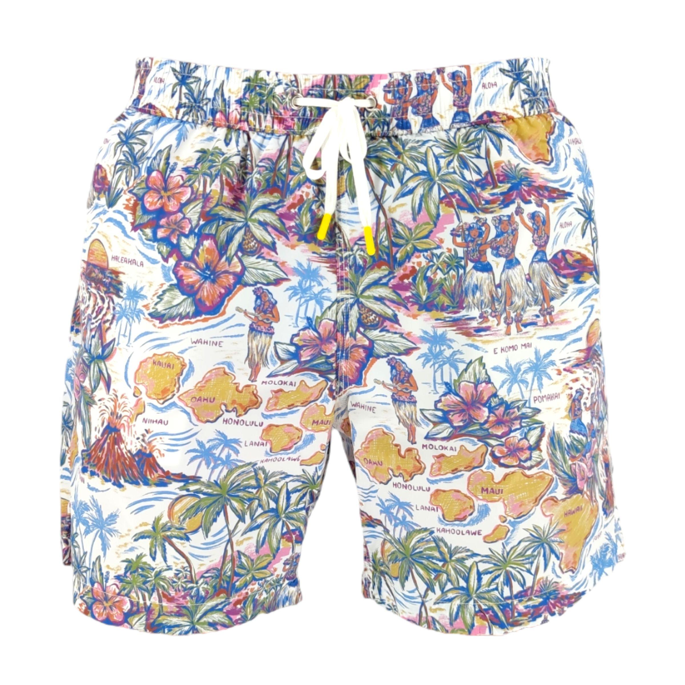 Hartford | Costume Swim Uomo Hawaii Print - Fabbrica Ski Sises