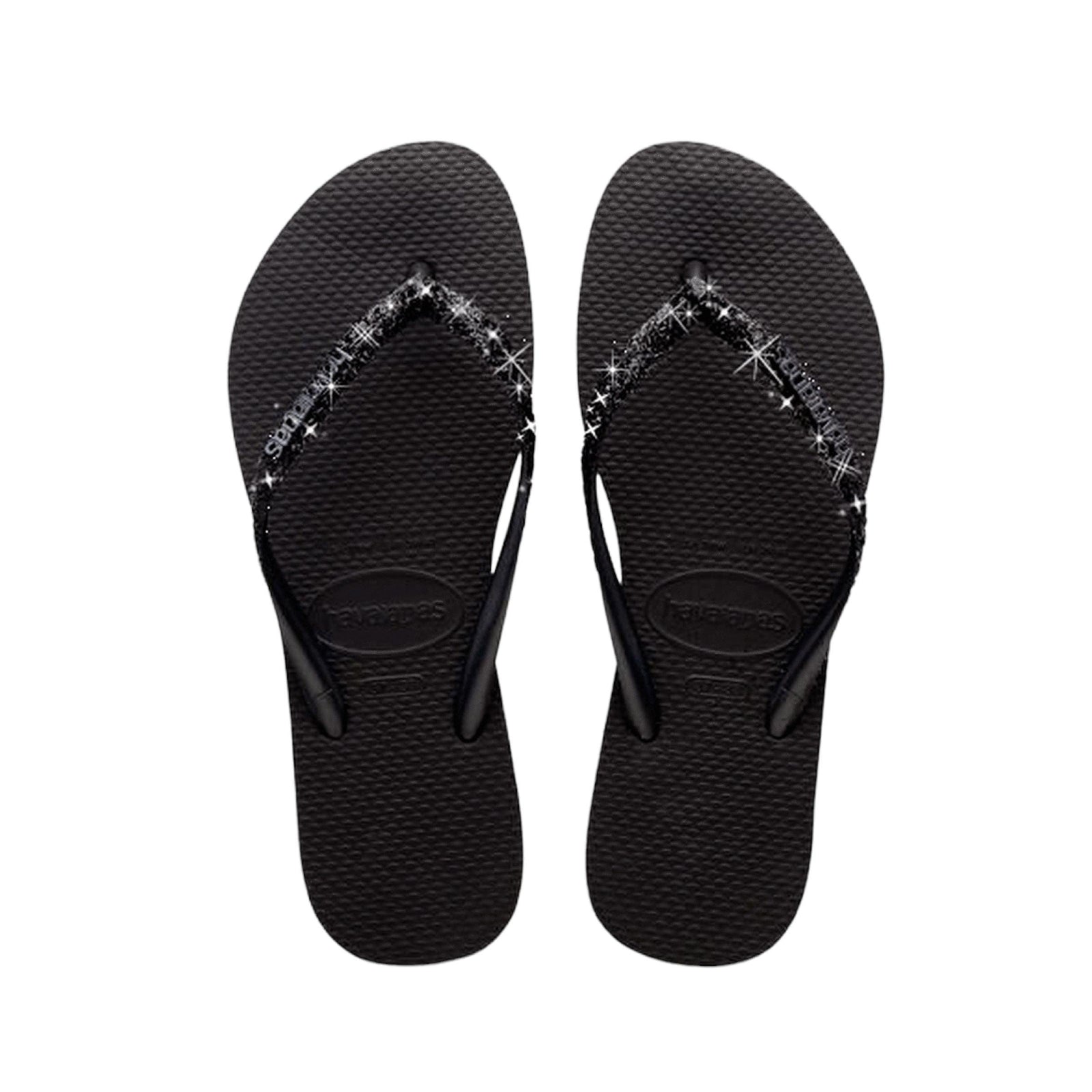 Havaianas | Infradito Slim Glitter II Donna Black/Dark Grey - Fabbrica Ski Sises
