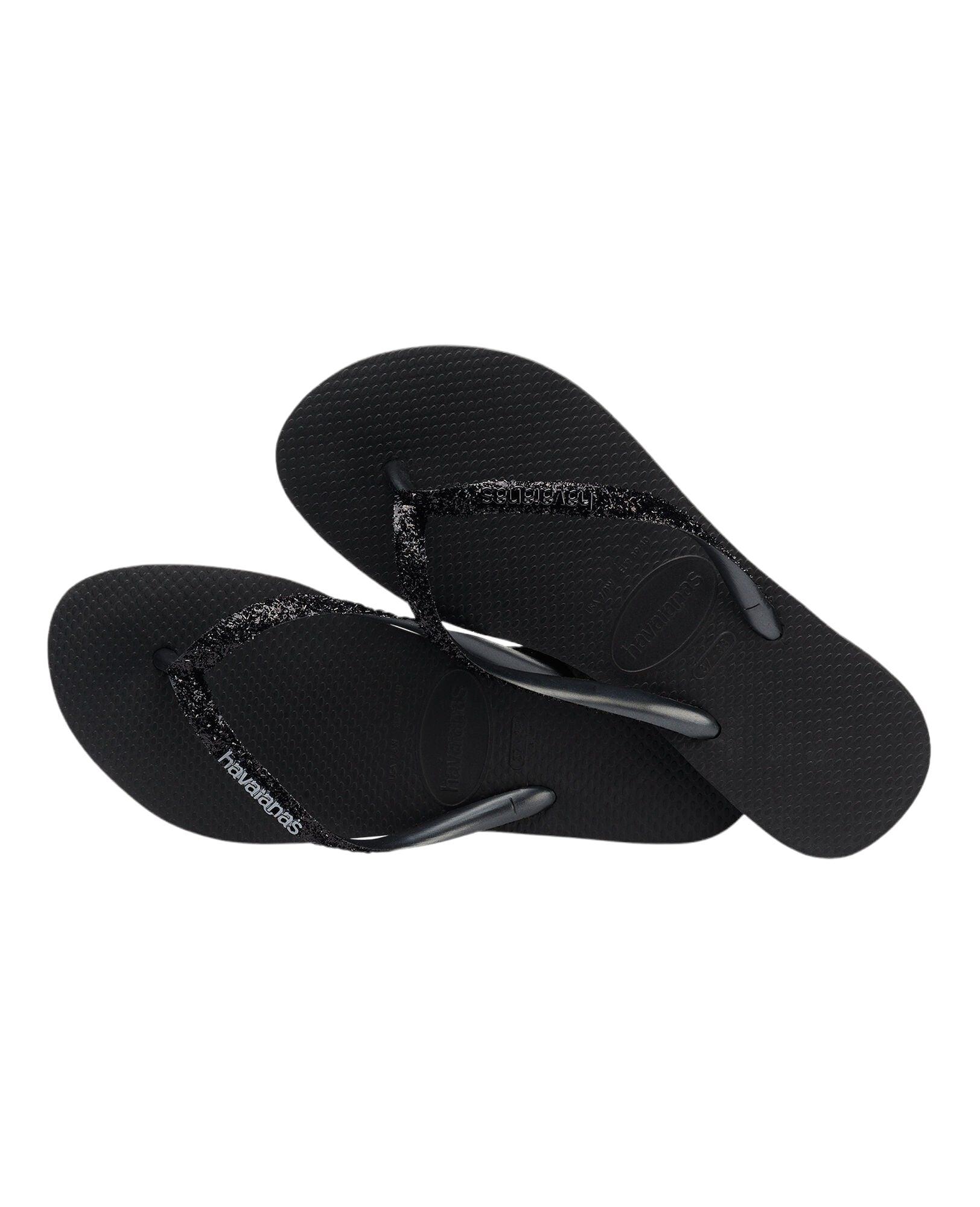 Havaianas | Infradito Slim Glitter II Donna Black/Dark Grey - Fabbrica Ski Sises