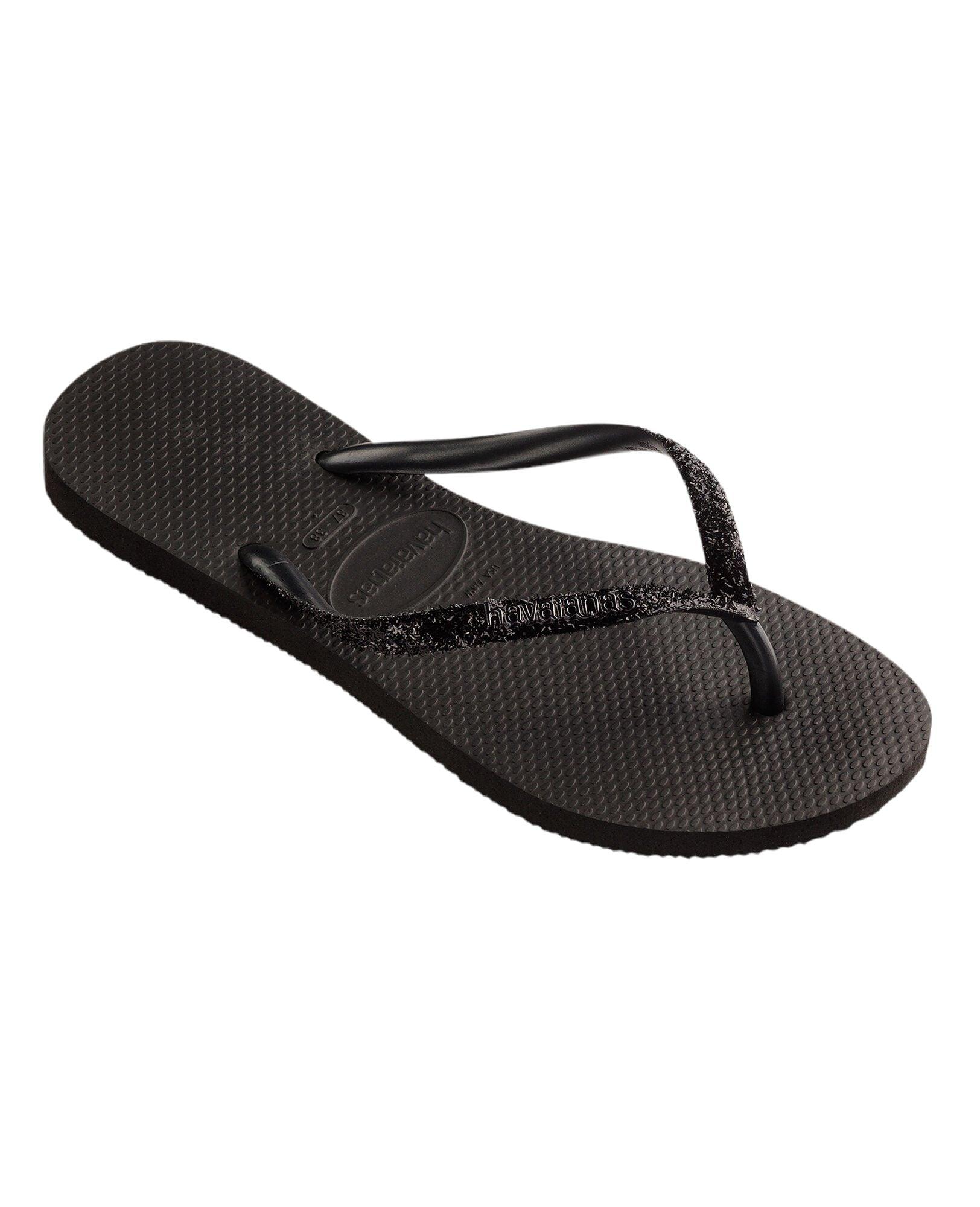 Havaianas | Infradito Slim Glitter II Donna Black/Dark Grey - Fabbrica Ski Sises