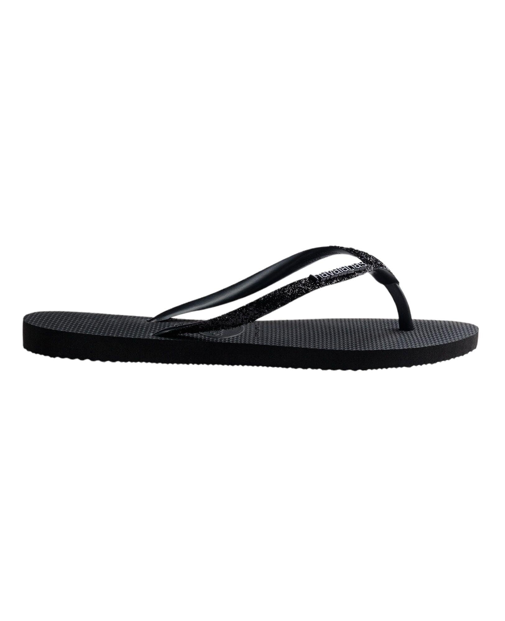 Havaianas | Infradito Slim Glitter II Donna Black/Dark Grey - Fabbrica Ski Sises