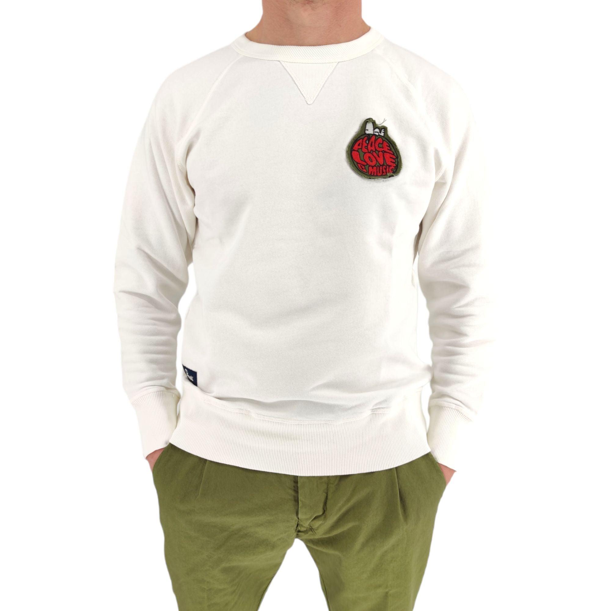In The Box | Maglia Snoopy Love Patch Uomo Panna - Fabbrica Ski Sises