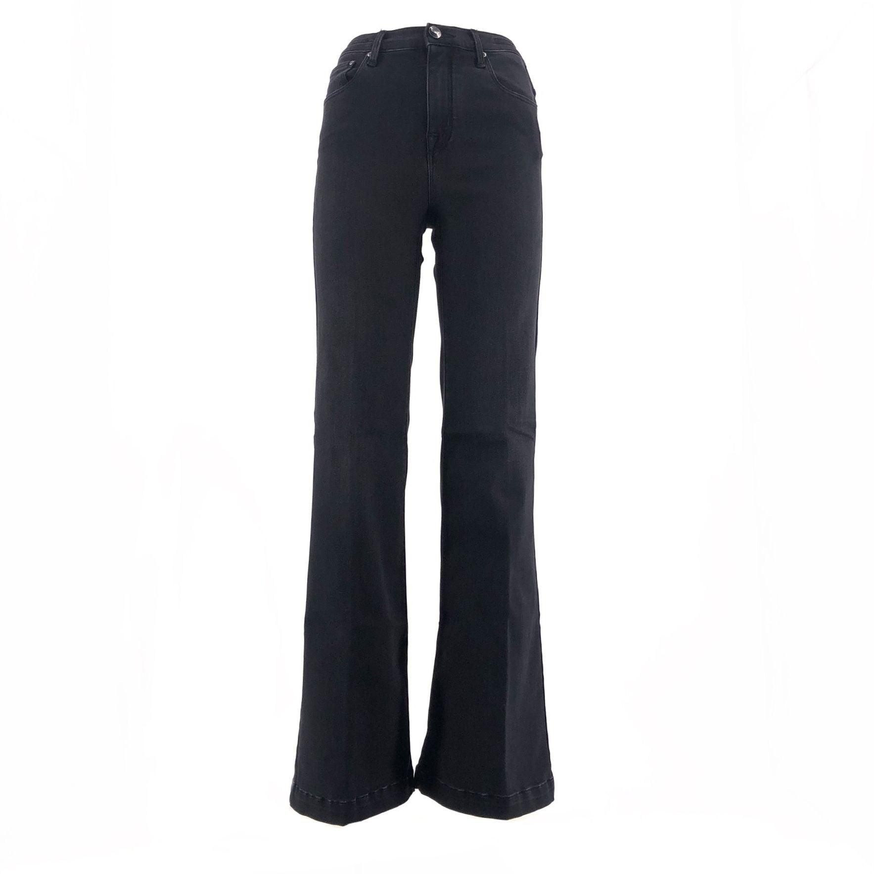 Jacob Cohen | Pantaloni Birkin Palazzo Donna Neri - Fabbrica Ski Sises