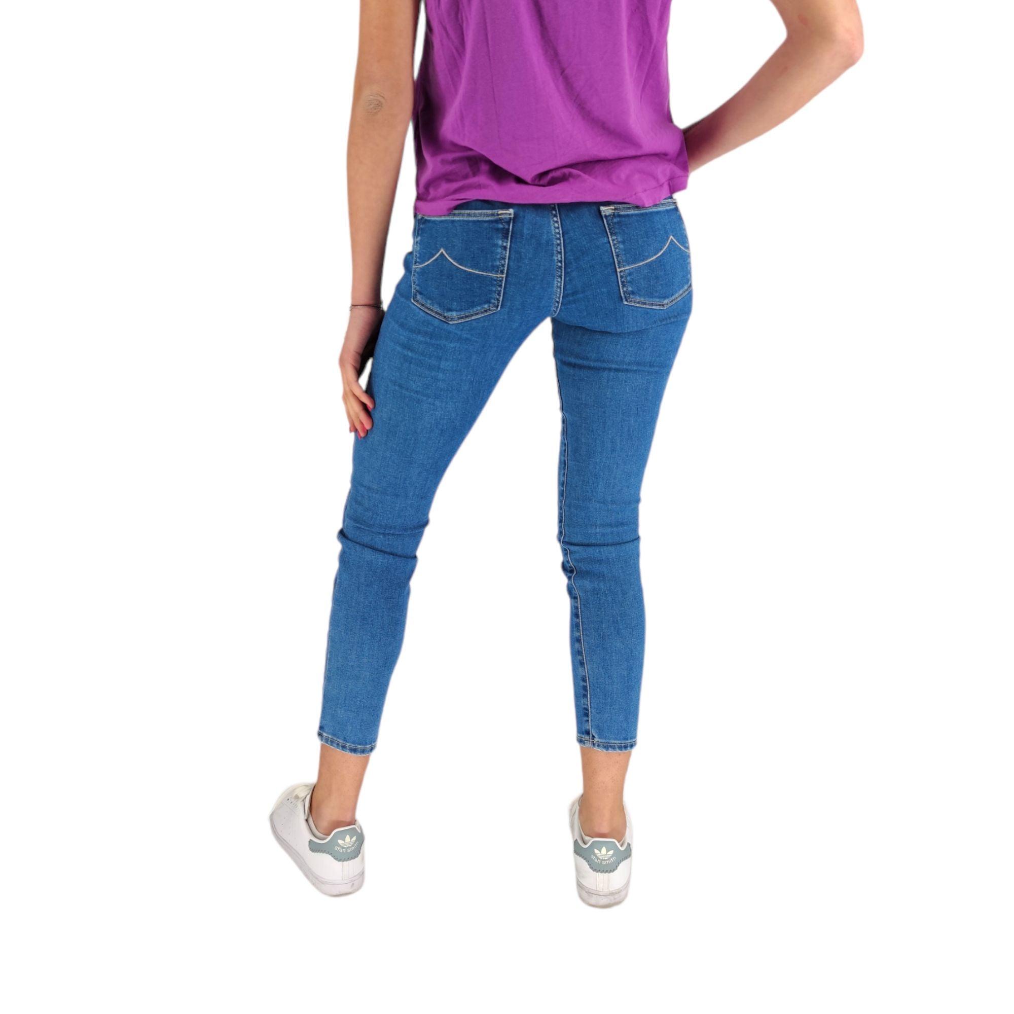 Jacob Cohen | Pantaloni Kimberly Donna Blue Denim - Fabbrica Ski Sises