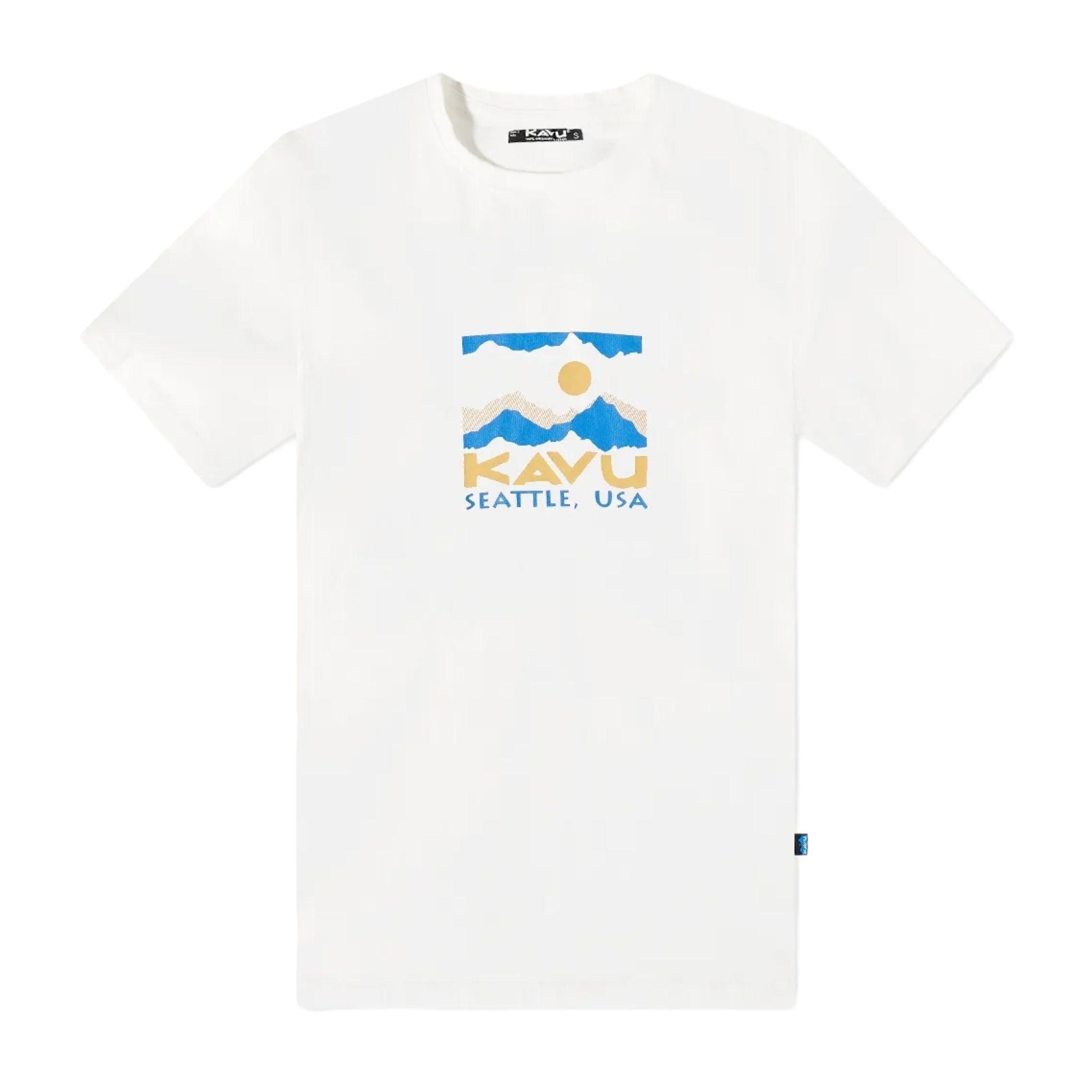 Kavu | T-shirt Sticker Square Uomo Natural - Fabbrica Ski Sises
