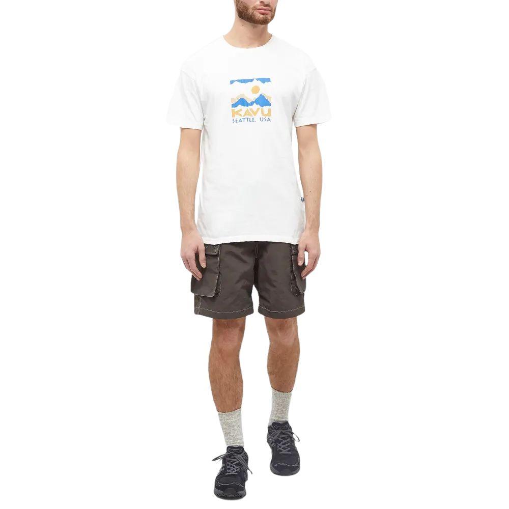 Kavu | T-shirt Sticker Square Uomo Natural - Fabbrica Ski Sises