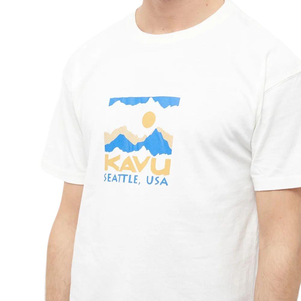 Kavu | T-shirt Sticker Square Uomo Natural - Fabbrica Ski Sises