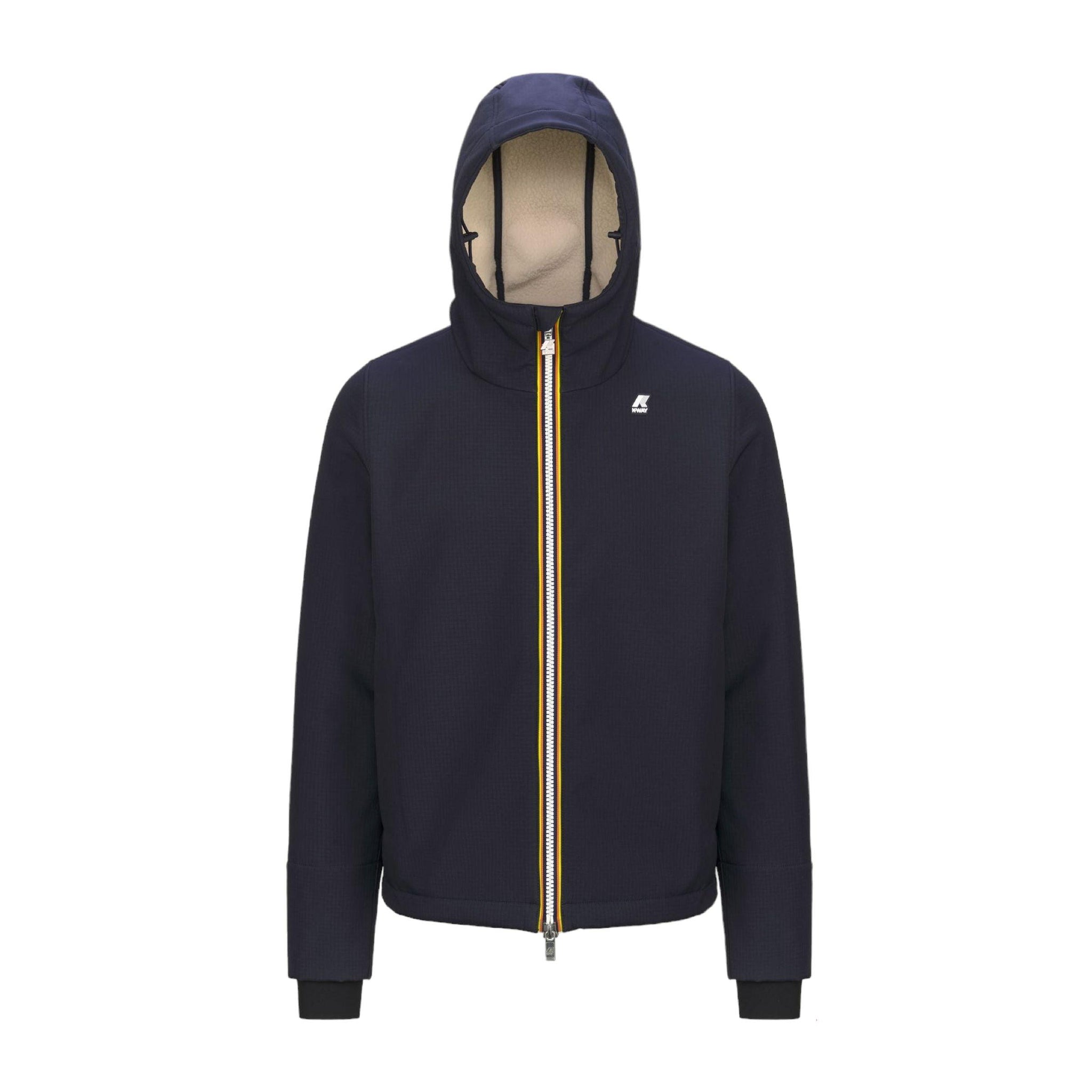 Kway - Giacca Arsenel Bonded Ripstop Sherpa Uomo Blue Depht/Natural