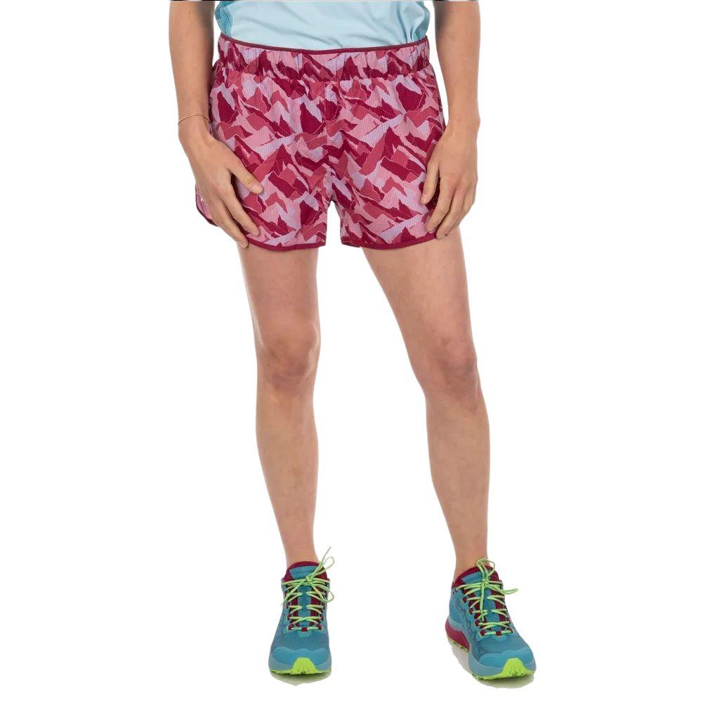 La Sportiva | Pantaloncini Timing Donna Red Plum/Blush - Fabbrica Ski Sises