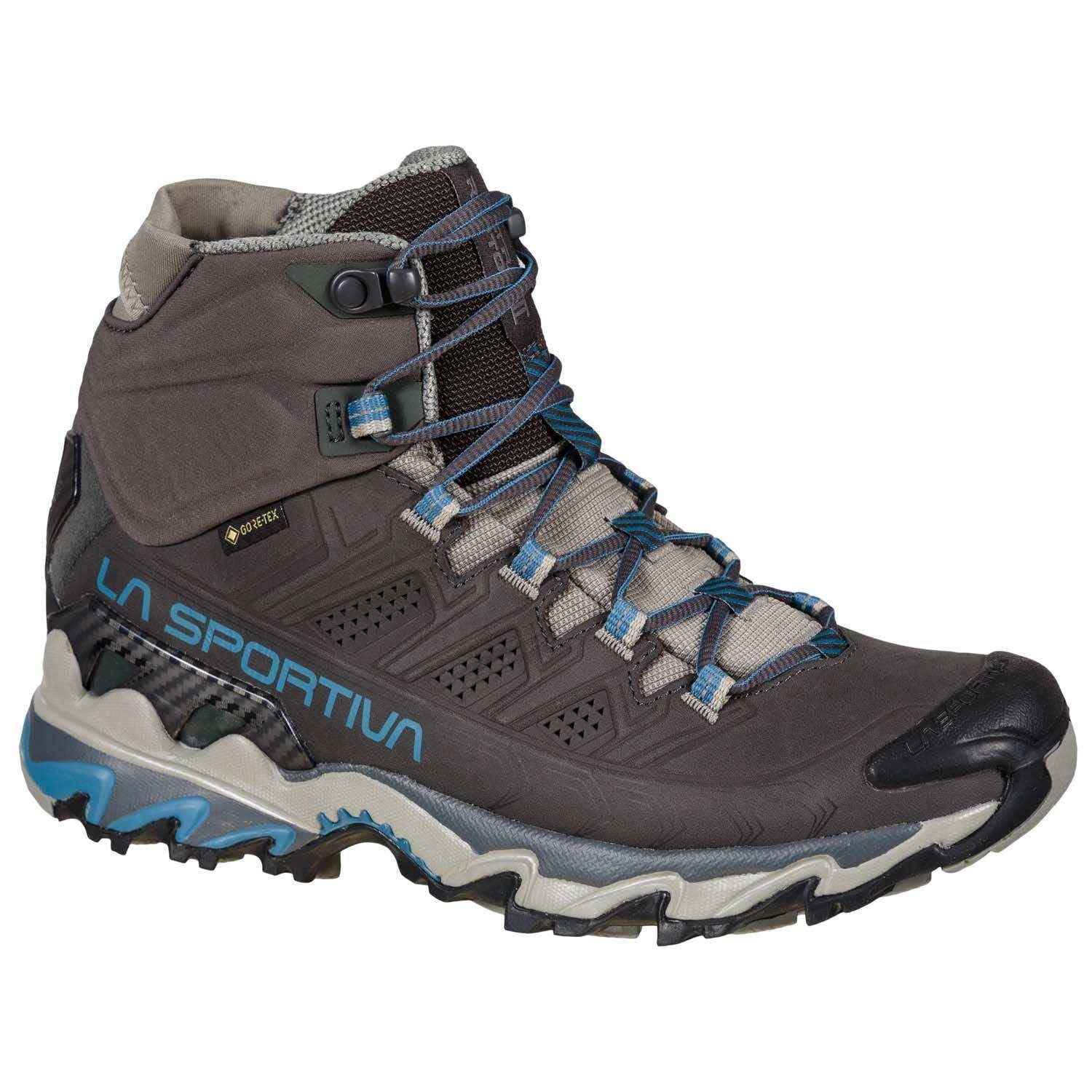 La Sportiva | Scarpe Ultra Raptor II Mid Leather GTX Donna Carbon/Atlantic - Fabbrica Ski Sises