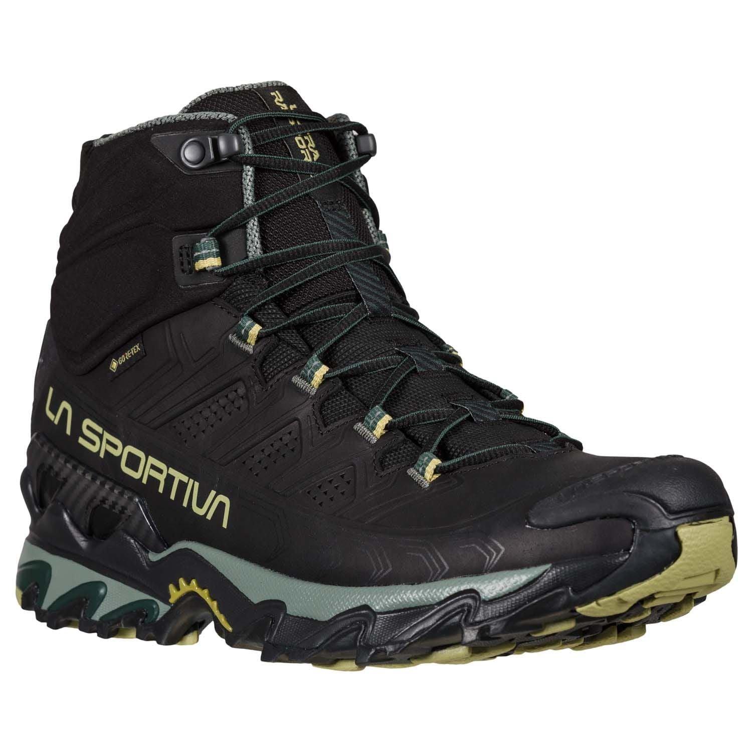 La Sportiva | Scarpe Ultra Raptor II Mid Leather GTX Uomo Black/Cedar - Fabbrica Ski Sises