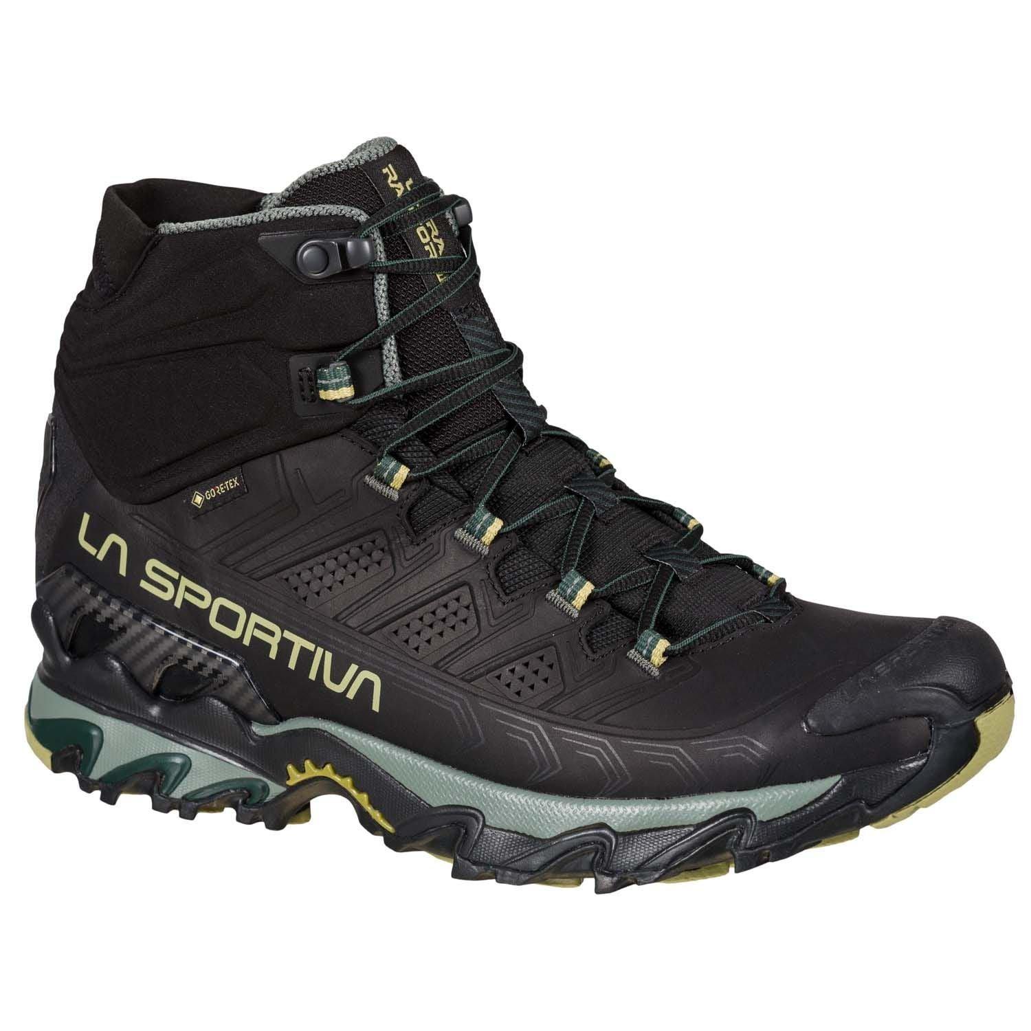 La Sportiva | Scarpe Ultra Raptor II Mid Leather GTX Uomo Black/Cedar - Fabbrica Ski Sises