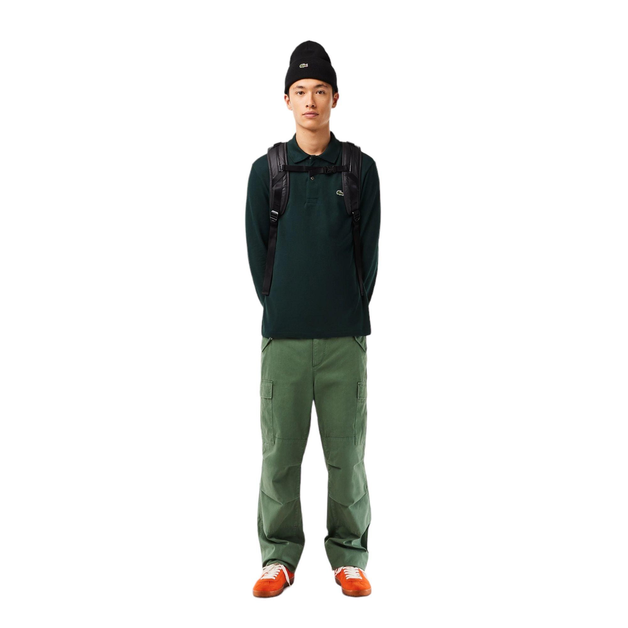 Lacoste | Polo Classic Fit Long Sleeve Uomo Dark Green - Fabbrica Ski Sises