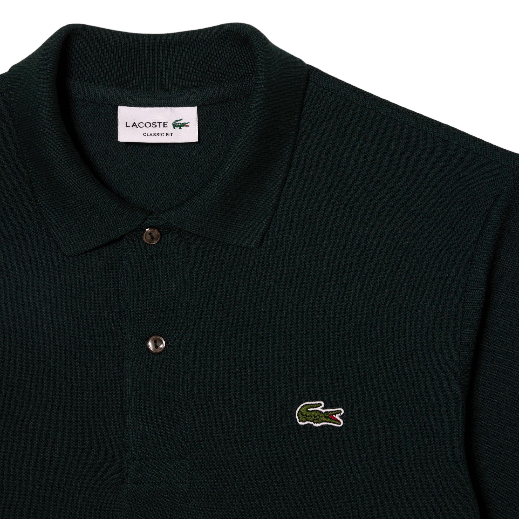 Lacoste | Polo Classic Fit Long Sleeve Uomo Dark Green - Fabbrica Ski Sises