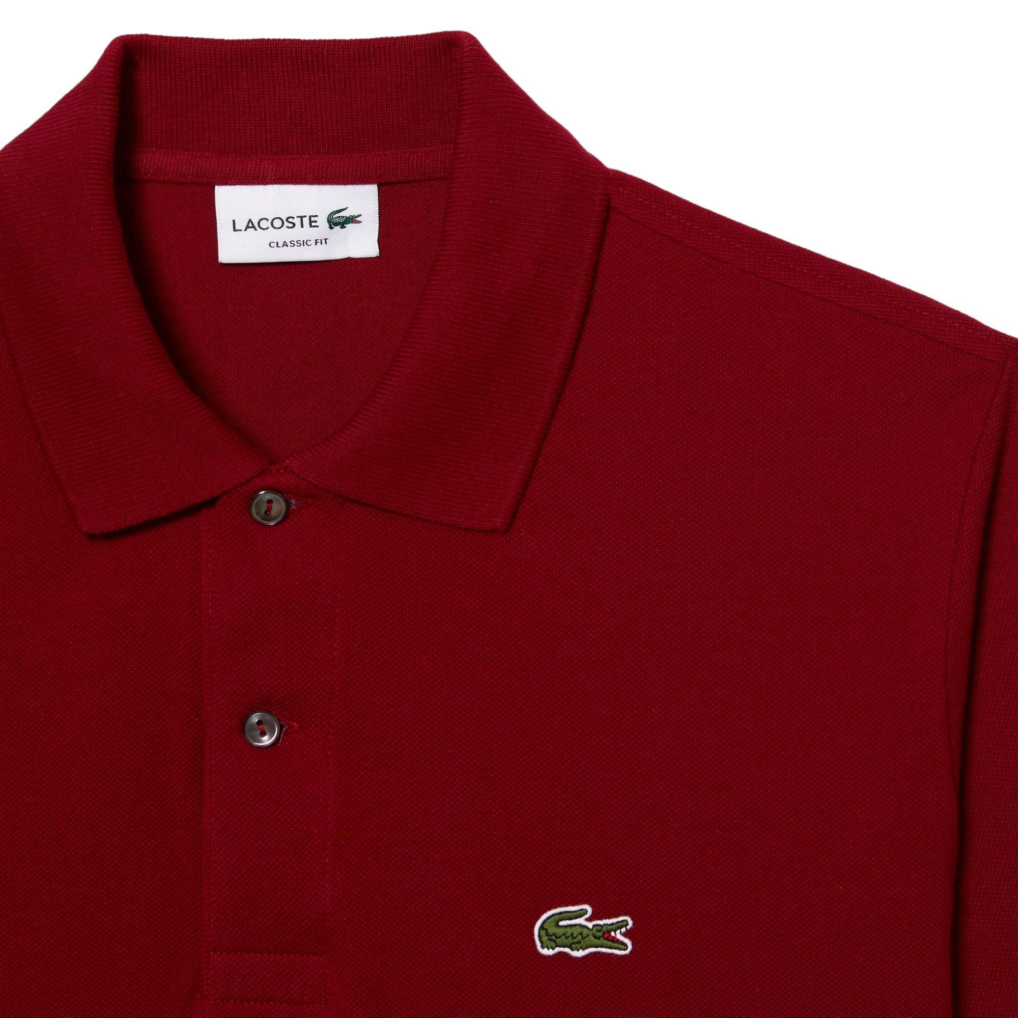 Lacoste | Polo Classic Fit Uomo Bordeaux - Fabbrica Ski Sises