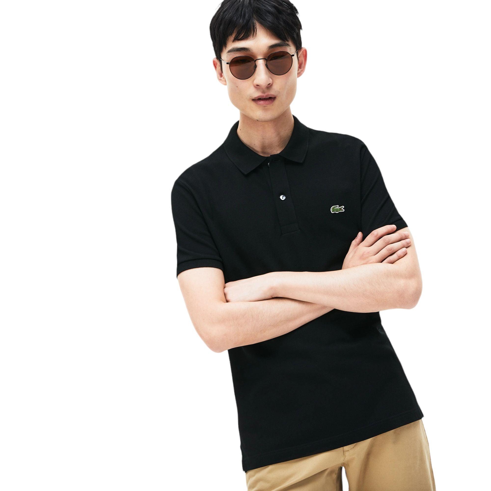 Lacoste | Polo Slim Fit Uomo Nero - Fabbrica Ski Sises