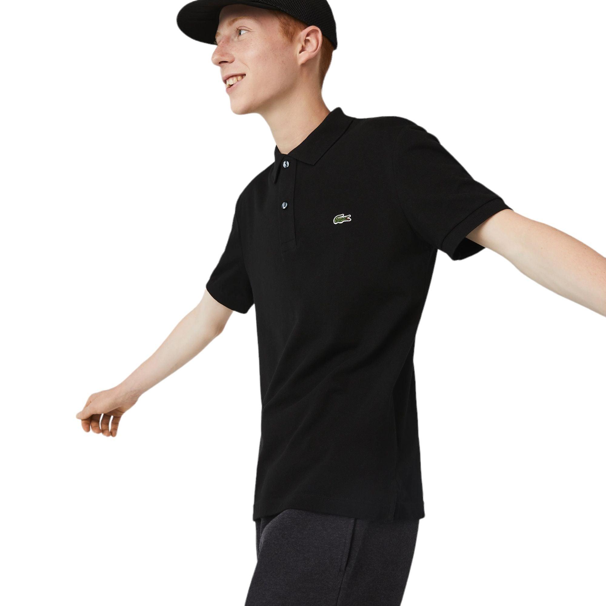 Lacoste | Polo Slim Fit Uomo Nero - Fabbrica Ski Sises