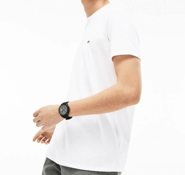 Lacoste | T-shirt Classic in Pima Uomo Bianca - Fabbrica Ski Sises