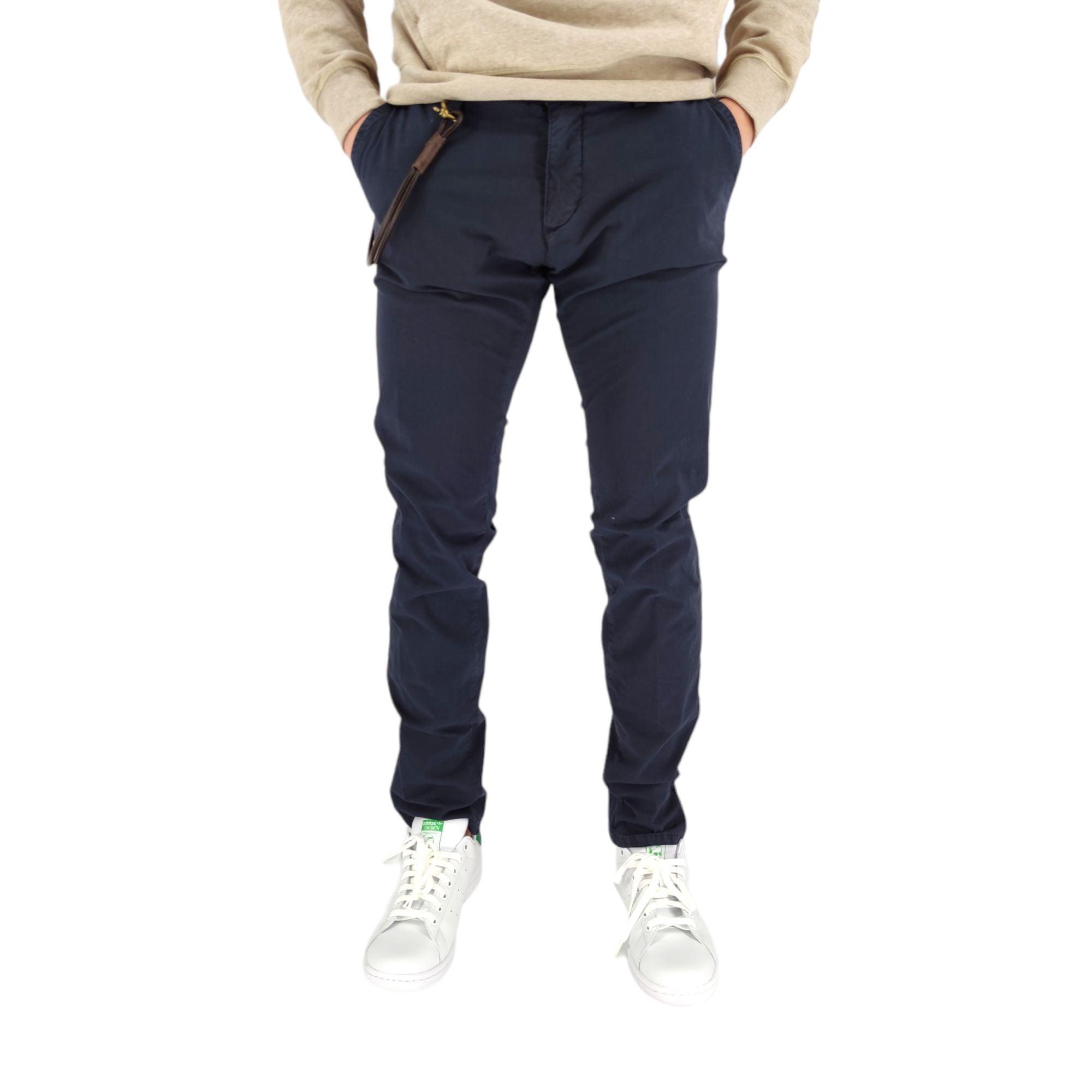 Modfitter | Pantaloni Carnaby Popeline Uomo Dark Navy - Fabbrica Ski Sises