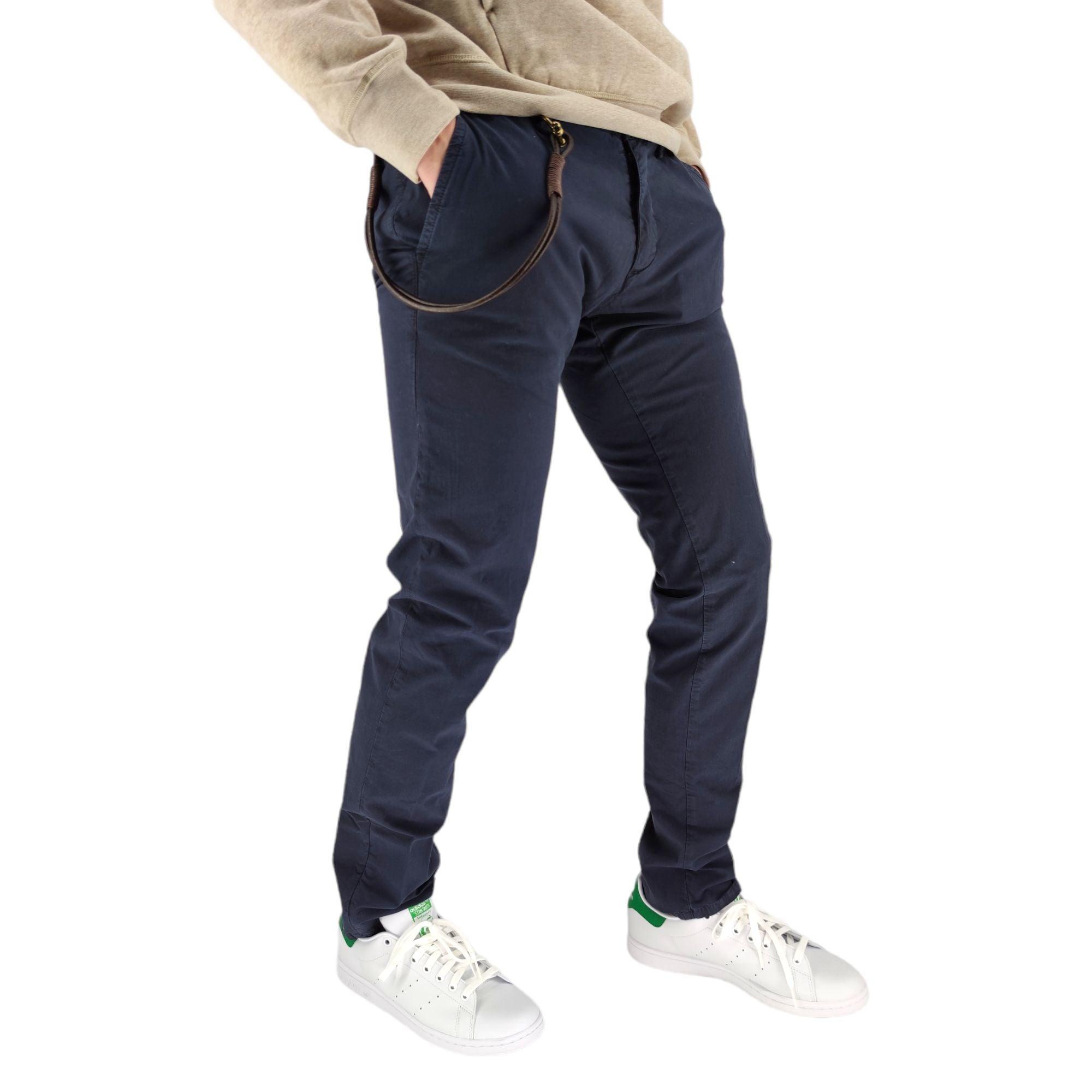 Modfitter | Pantaloni Carnaby Popeline Uomo Dark Navy - Fabbrica Ski Sises