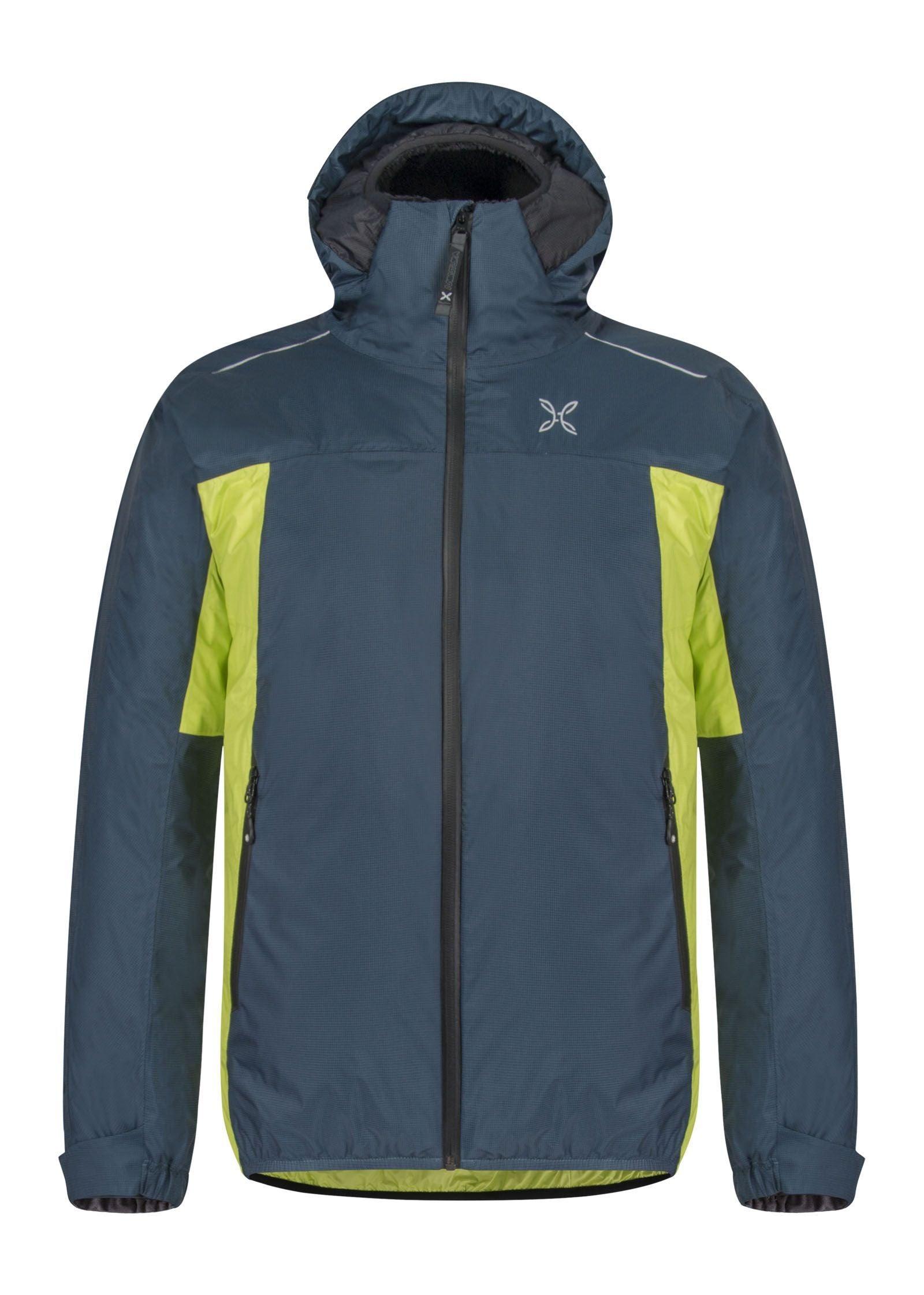Montura | Giacca Nevis 2.0 Uomo Blu Cenere/Verde Lime - Fabbrica Ski Sises