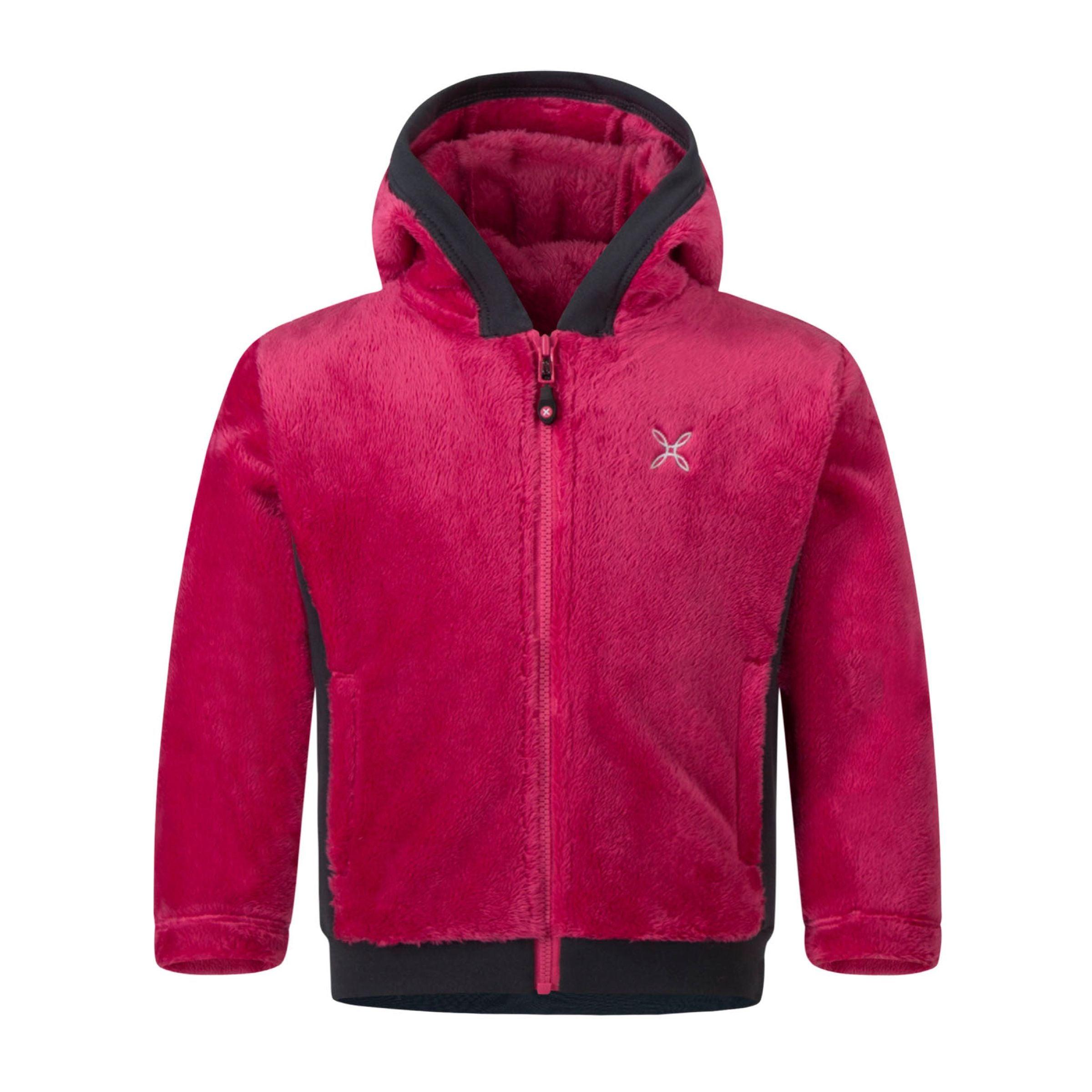 Montura | Maglia Polar Stretch Hoody Bambina Rosa Sugar - Fabbrica Ski Sises