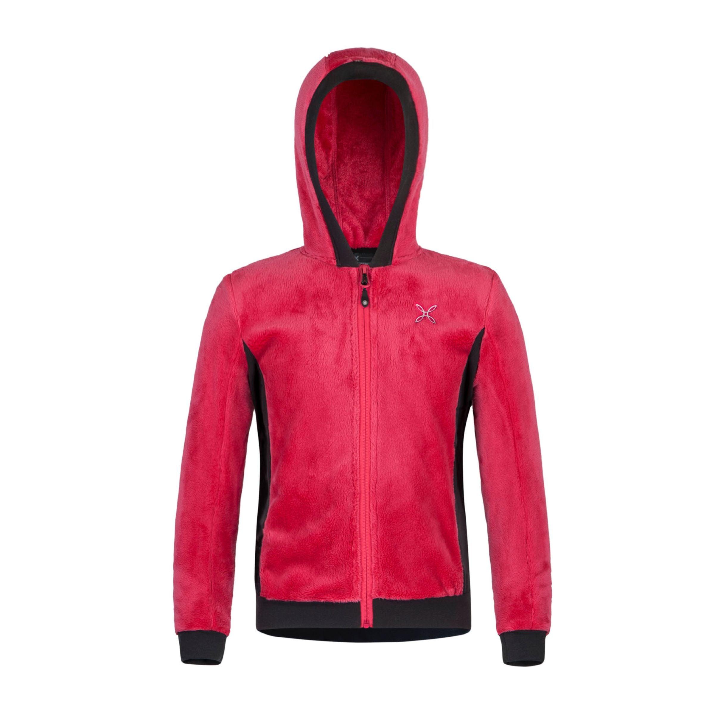 Montura | Maglia Polar Stretch Hoody Bambina Rosa Sugar - Fabbrica Ski Sises