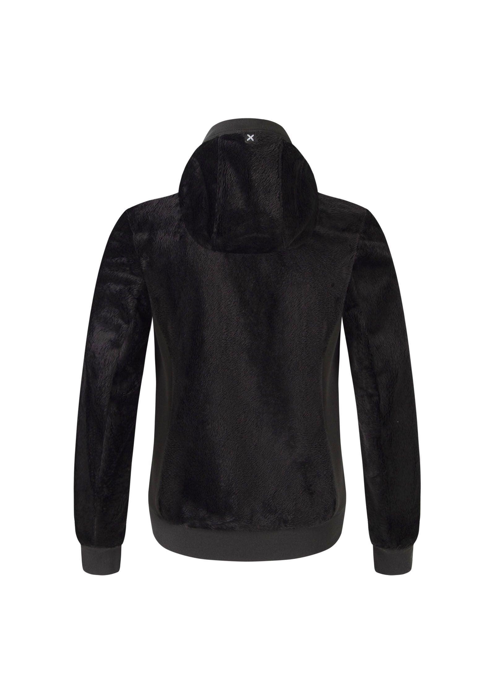 Montura | Maglia Polar Stretch Hoody Bambino Nero/Celeste - Fabbrica Ski Sises